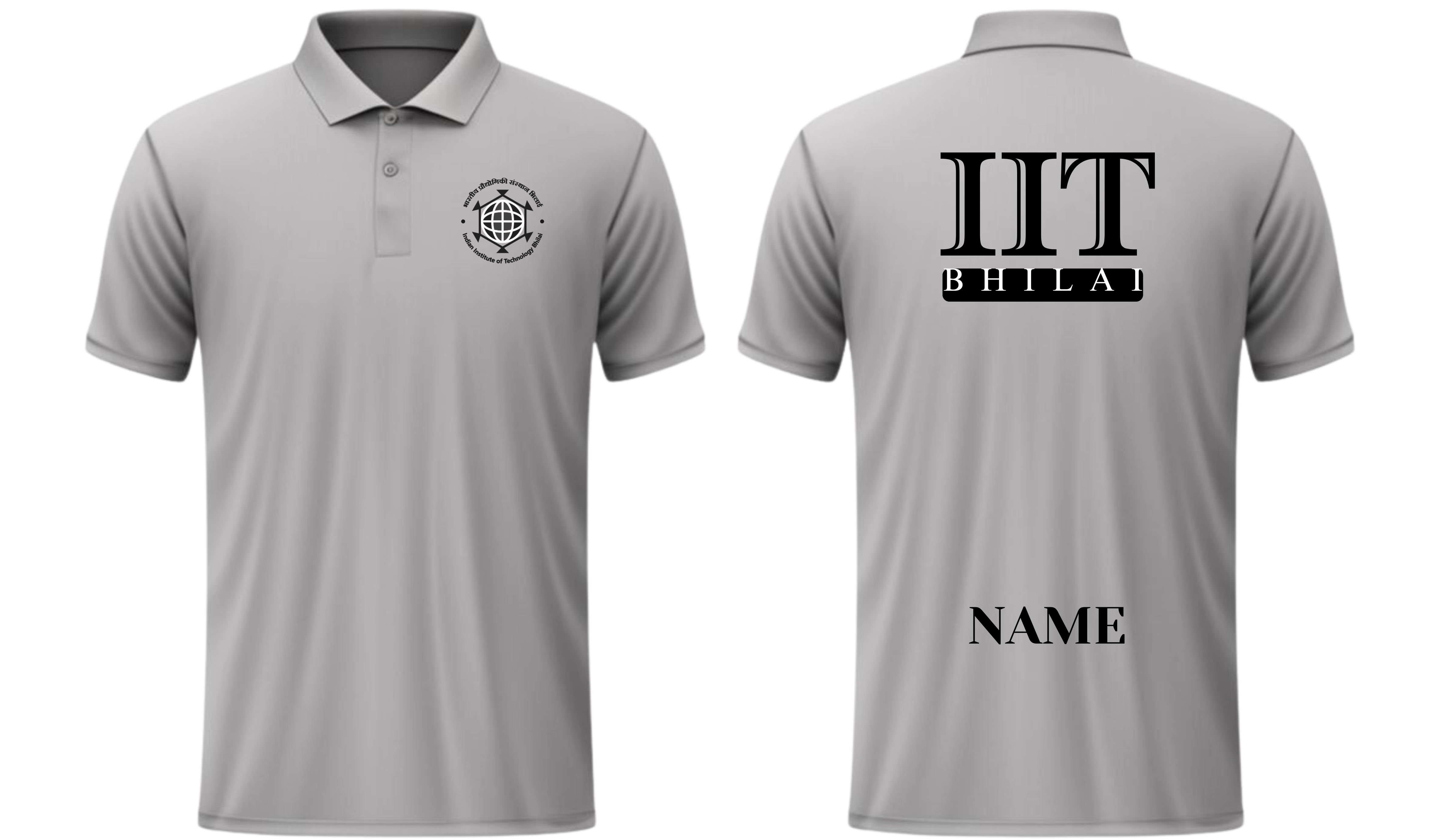 IIT BHILAI POLO T-SHIRT ITC Century Handtooled Design ( Ak design )