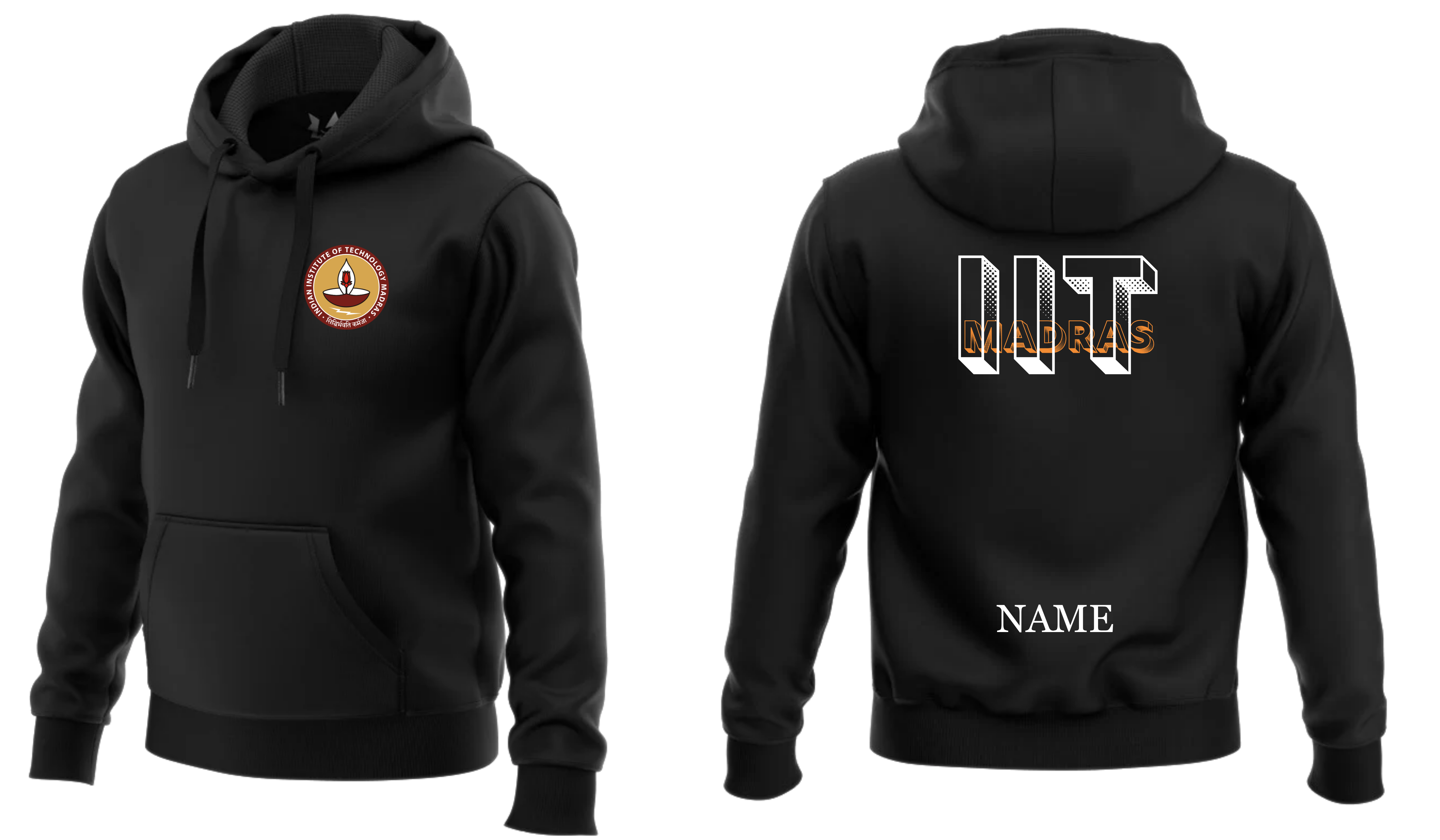 IIT MADRAS Hoodies Classic Design 4 ( Ak Design )