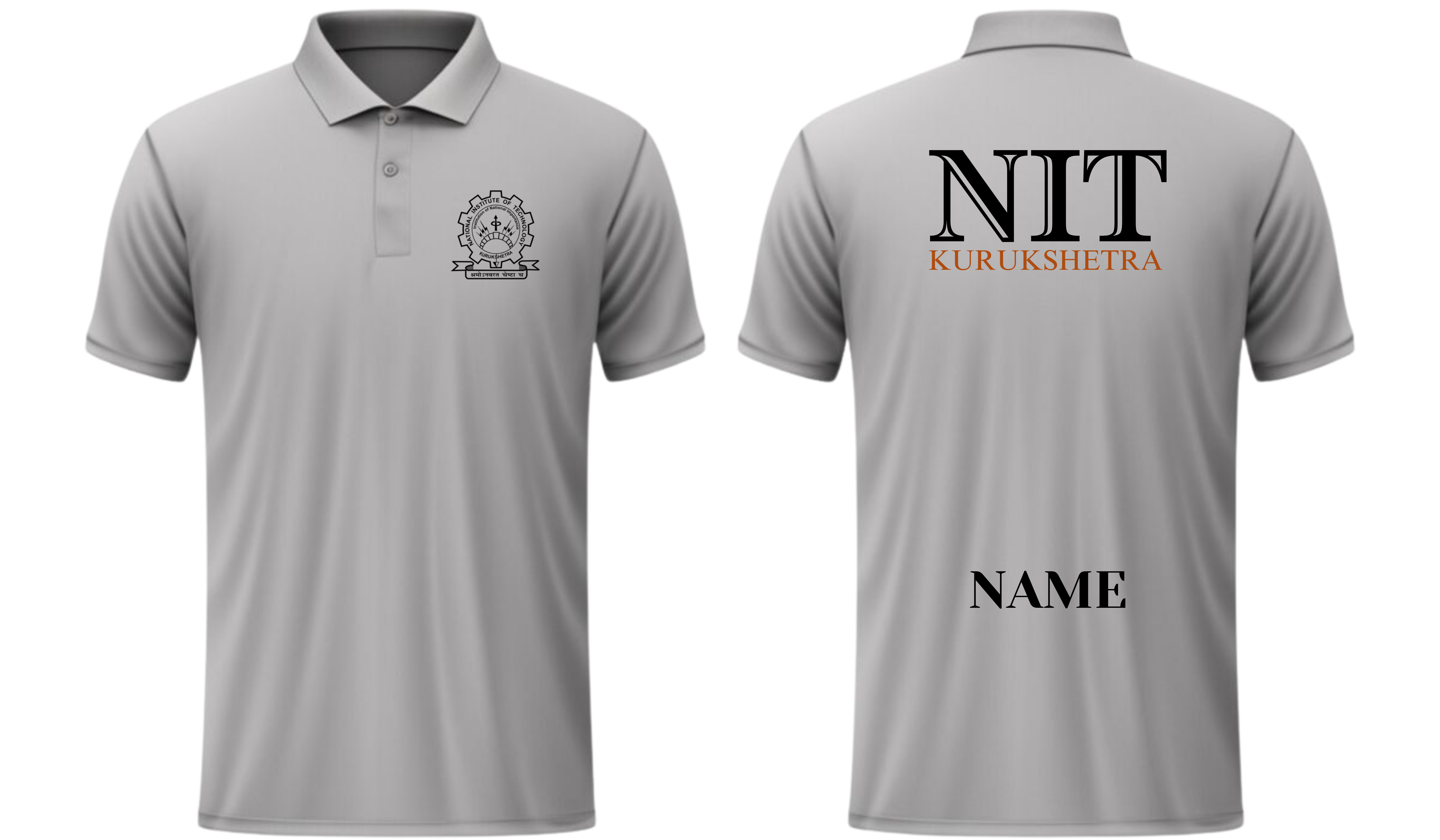 NIT Kurukshetra POLO T-SHIRT ITC Century handtooled Design ( Ak design )