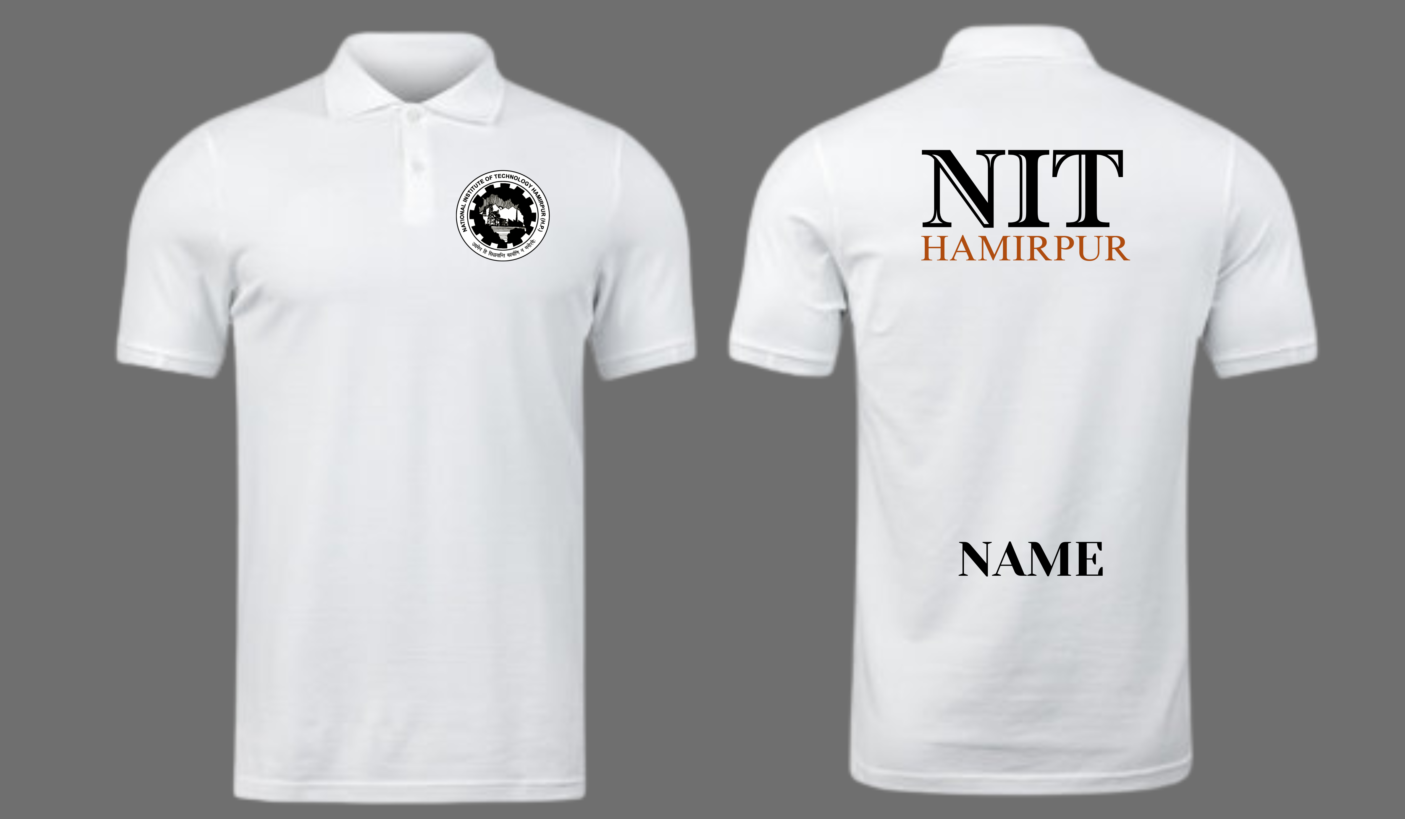 NIT Hamirpur POLO T-SHIRT ITC Century Handtooled Design ( Ak design )