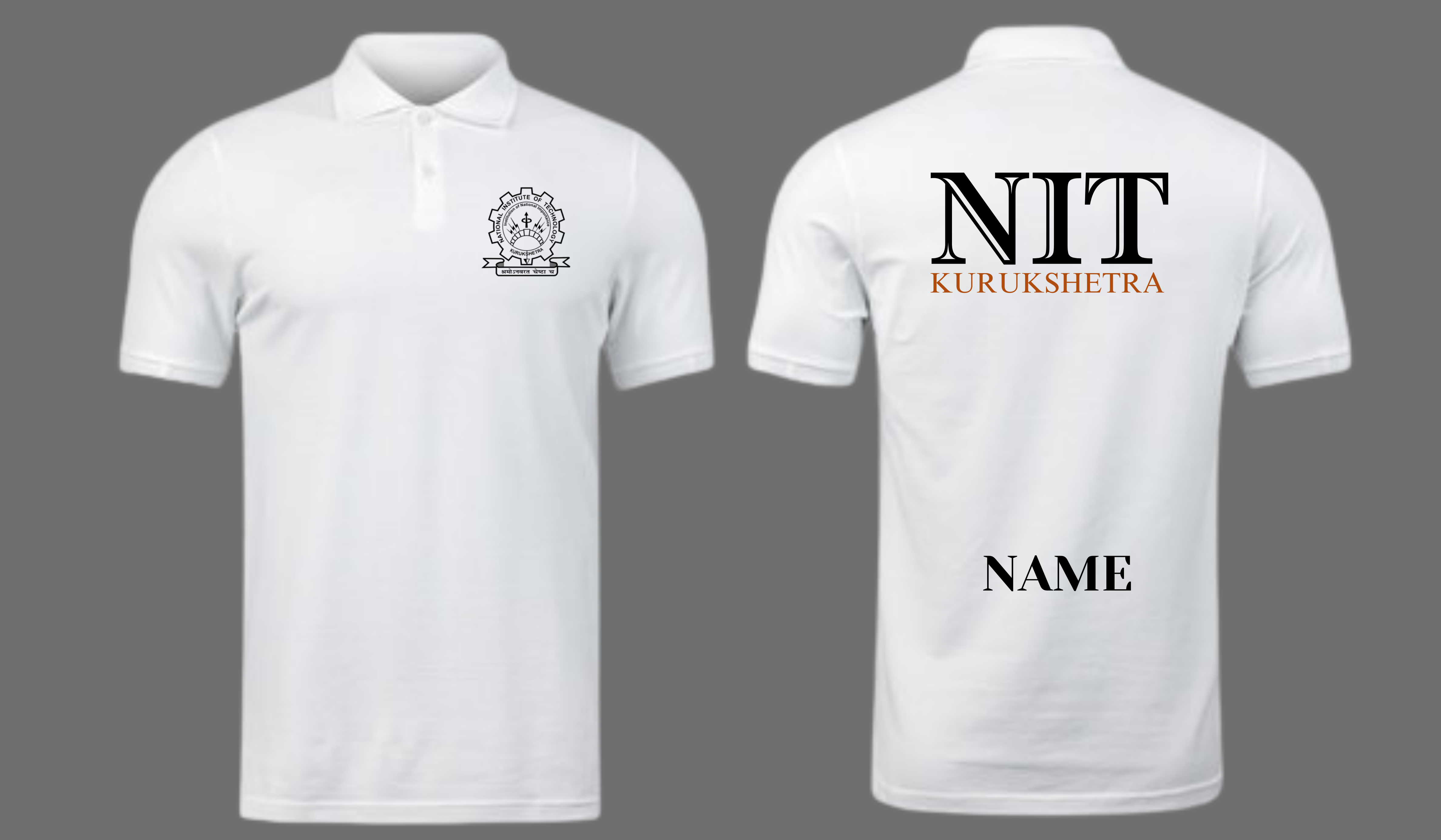 NIT Kurukshetra POLO T-SHIRT ITC Century handtooled Design ( Ak design )