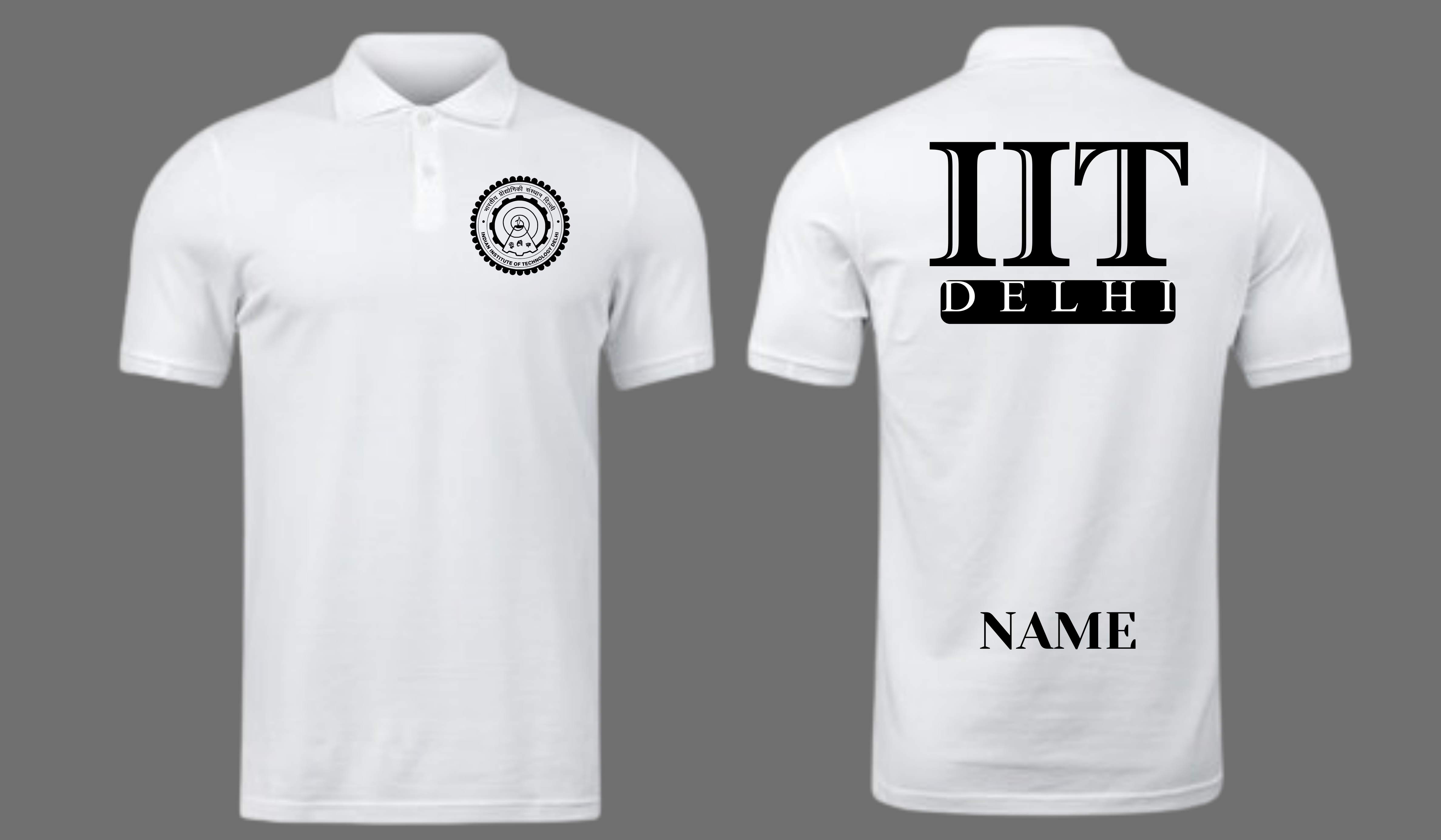 IIT DELHI POLO T-SHIRT ITC Century Handtooled design