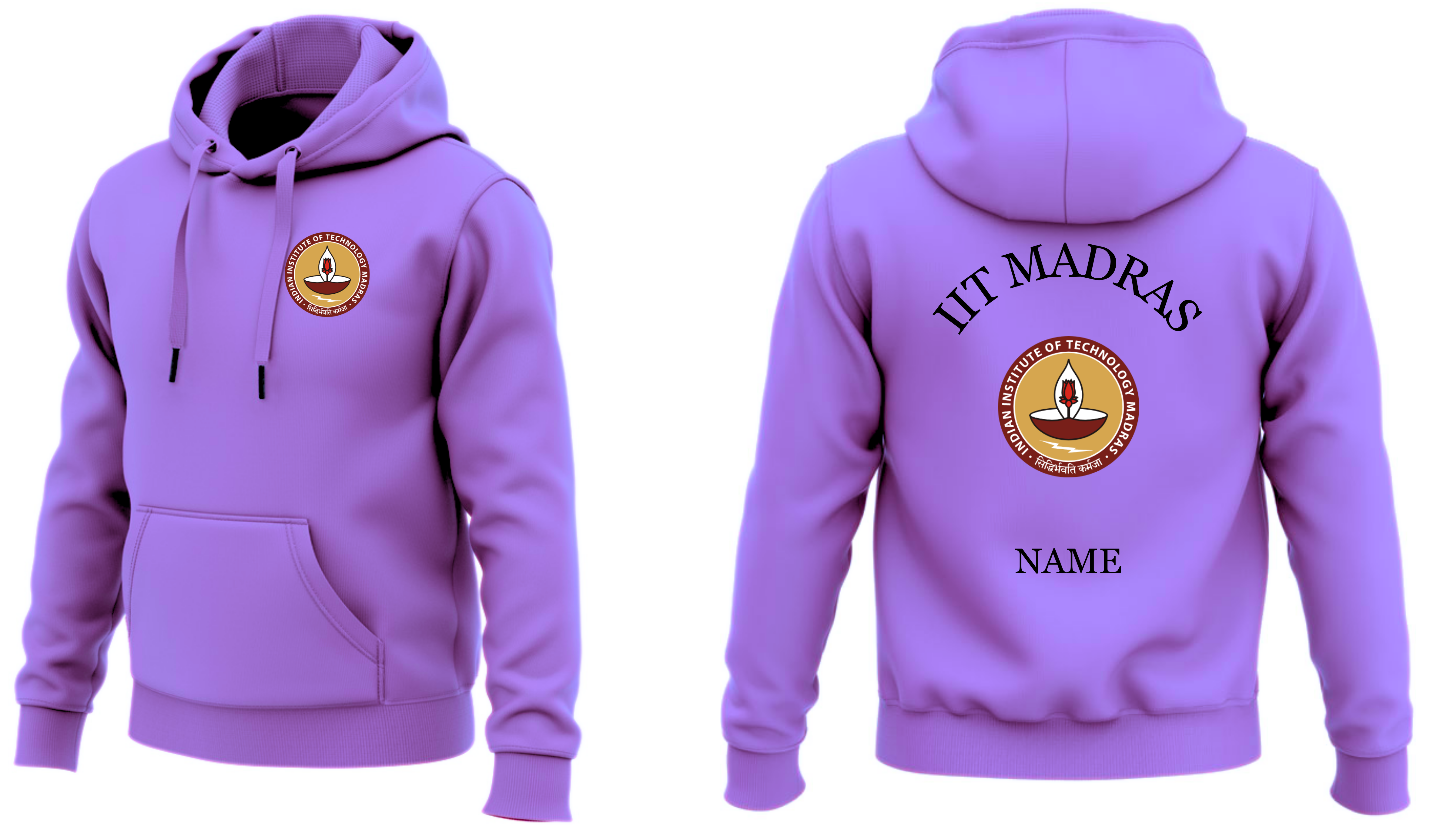 IIT MADRAS Hoodies Classic Design 1 ( Ak Design )