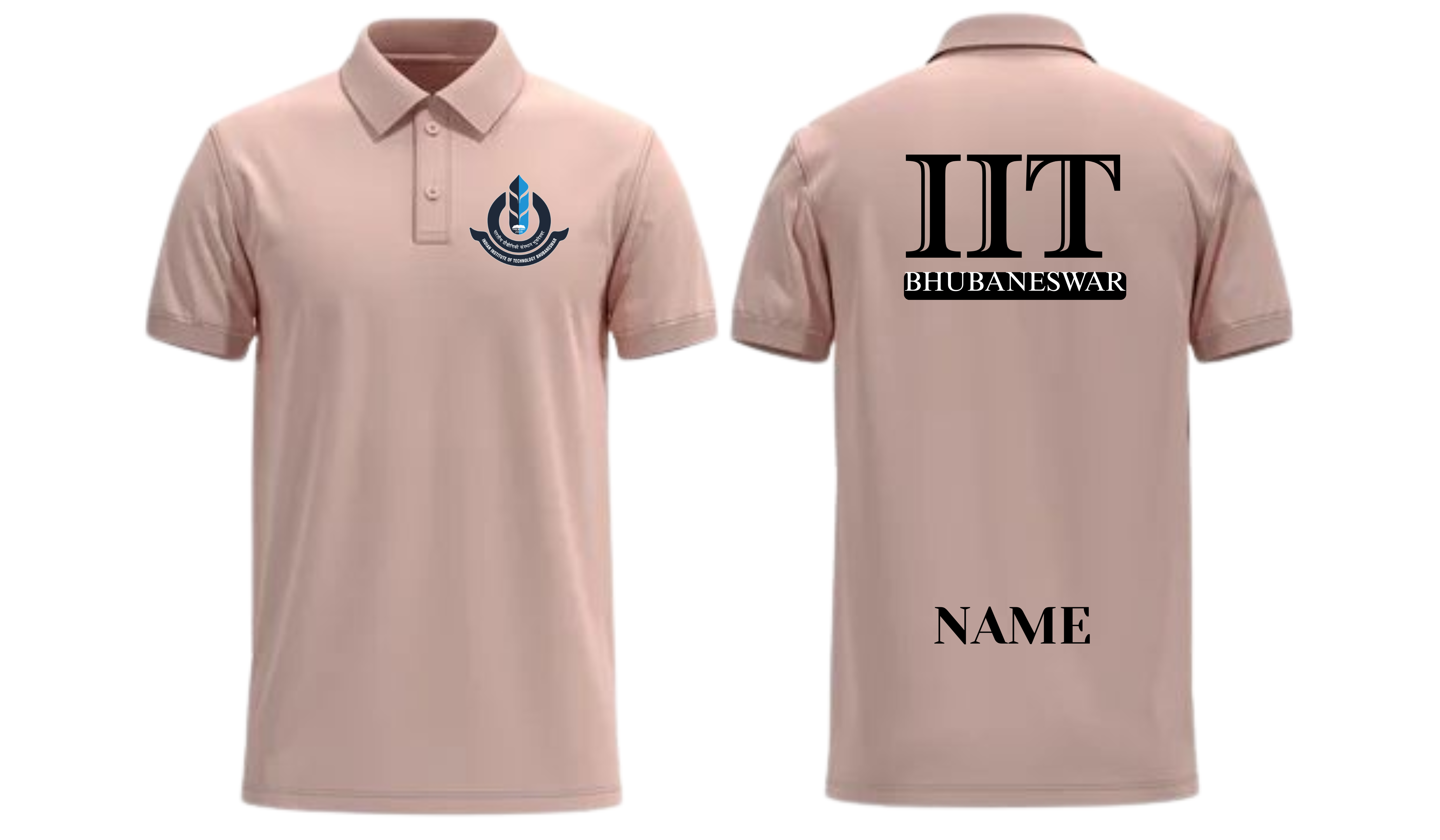 IIT Bhubaneswar POLO T-SHIRT ITC Century Handtooled Design ( Ak design )