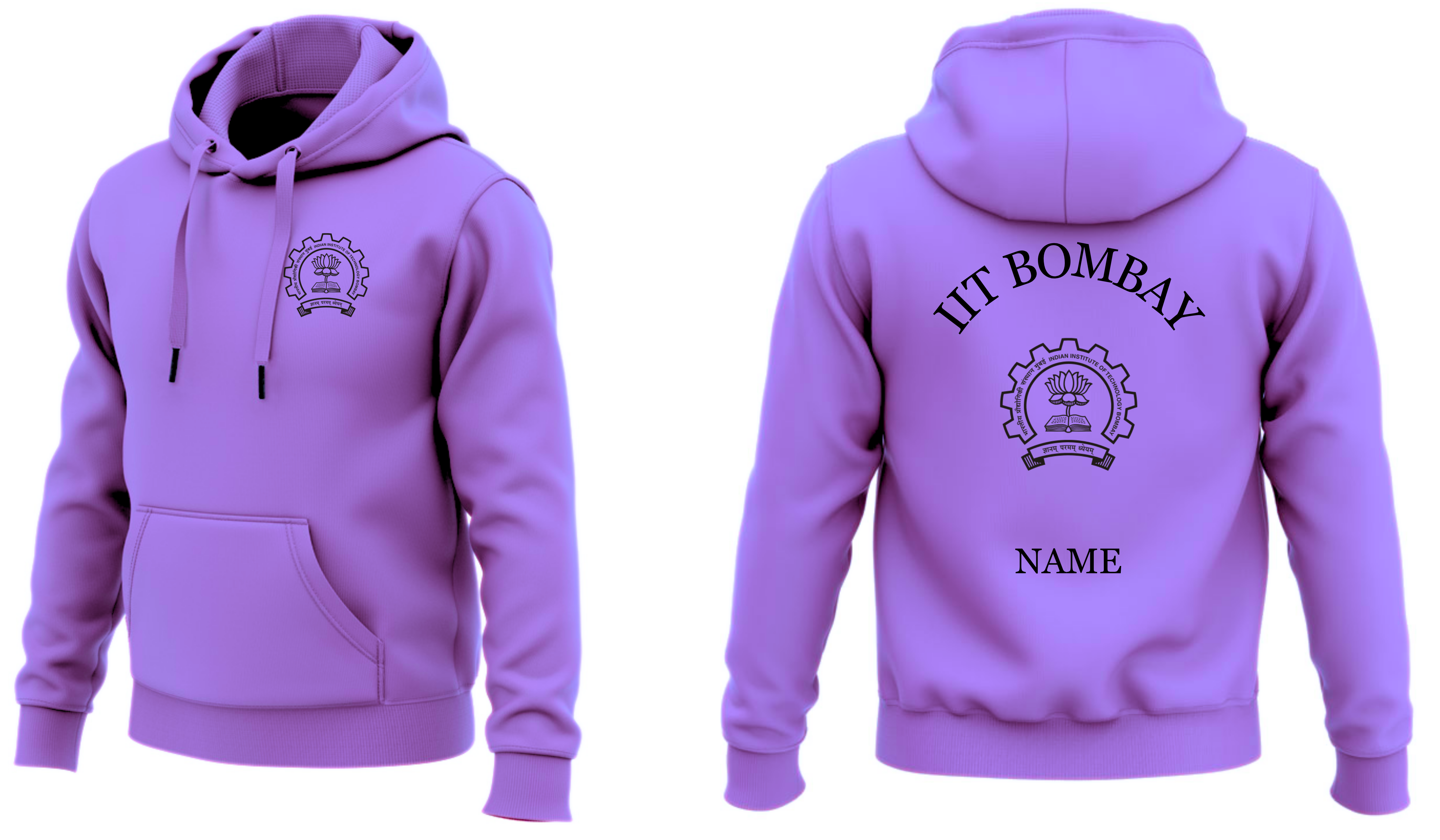 IIT BOMBAY Hoodies Classic Design 1 ( Ak Design )