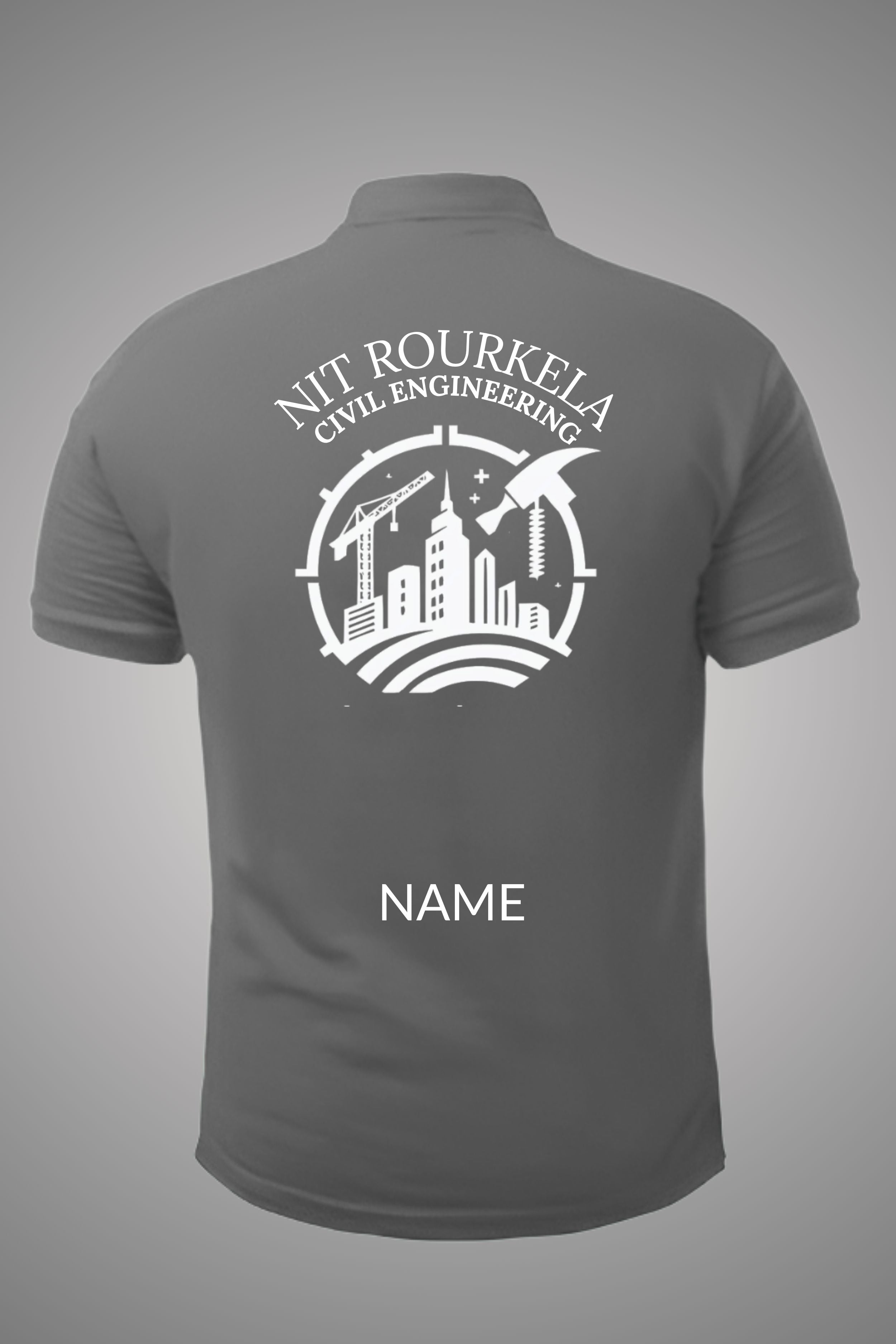 NIT Rourkela Polo T-Shirt ( Civil Engineering )
