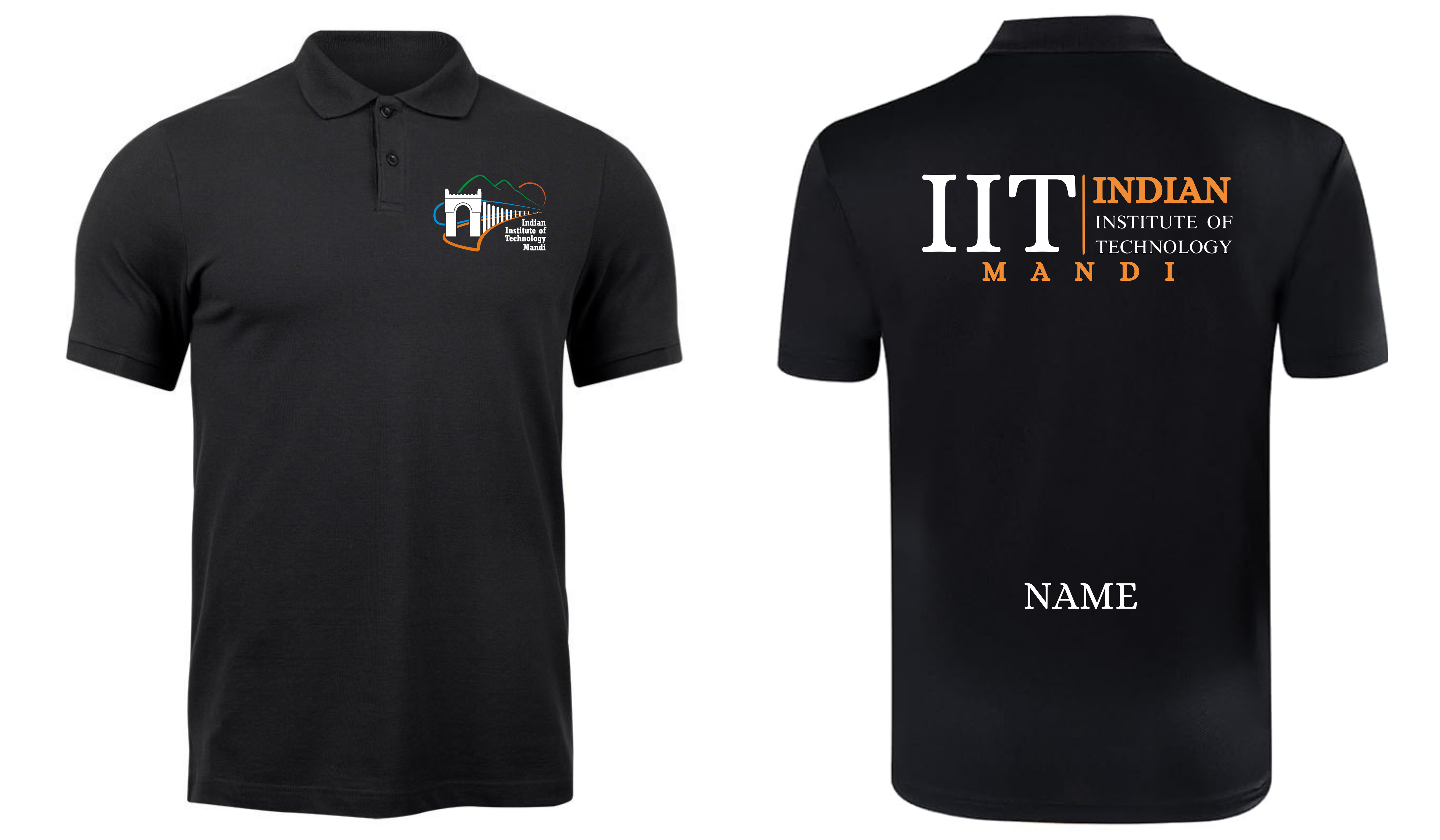 IIT Mandi Polo T-SHIRT Classic Design 2 ( CampusCart Design )