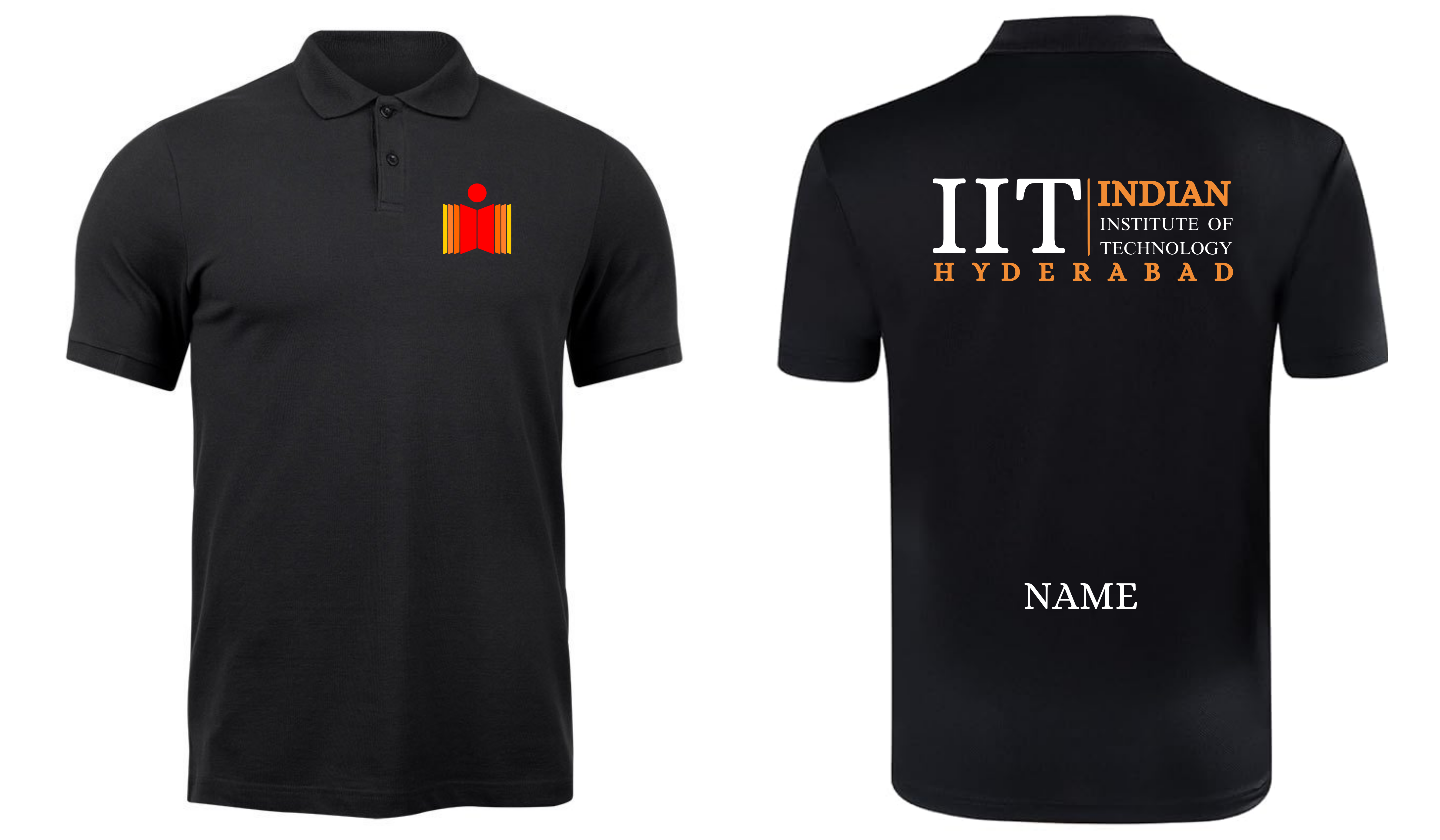 IIT HYDERABAD POLO T-SHIRT Classic Design 2 ( Ak design )
