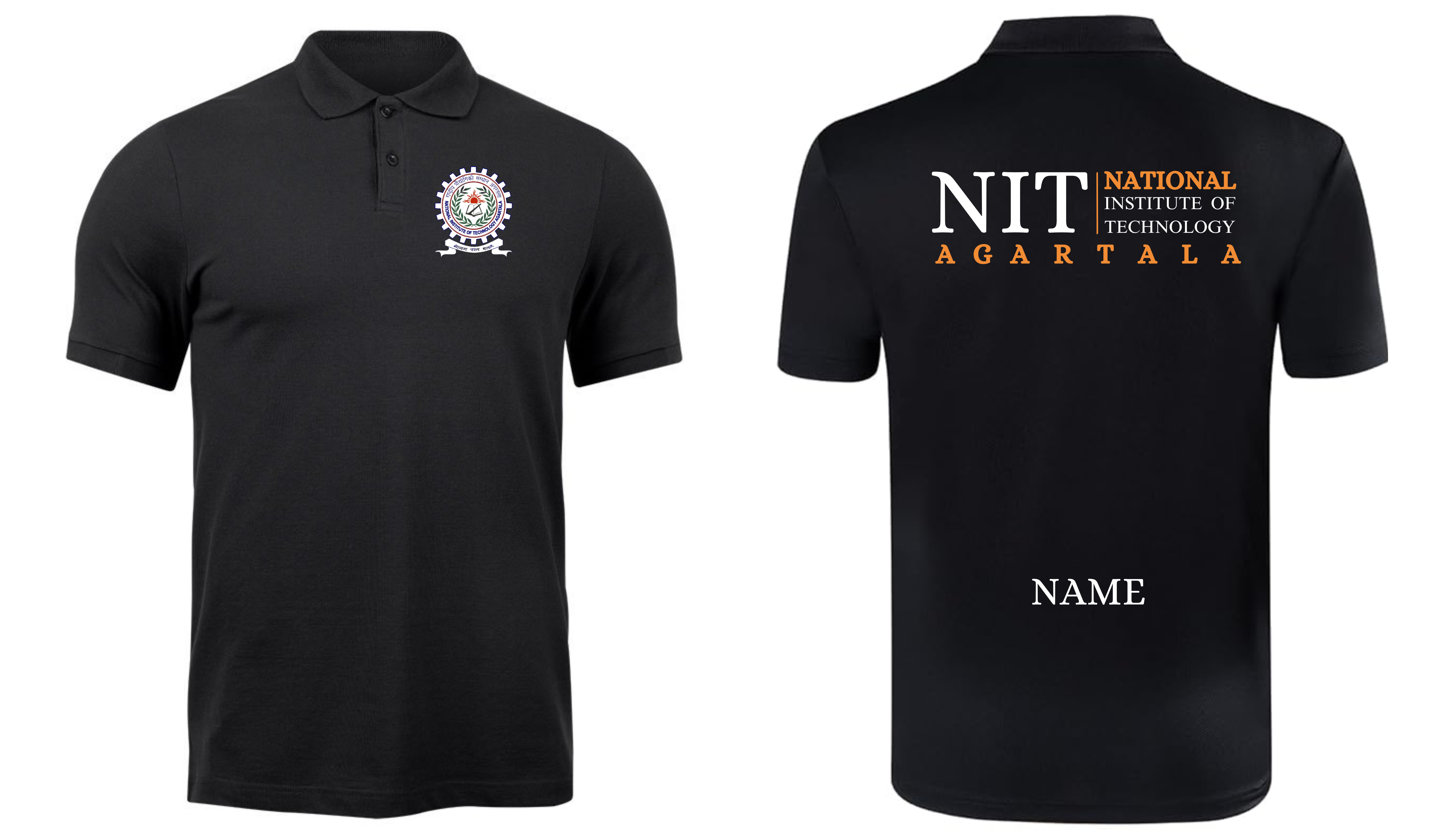 NIT Agartala POLO T-SHIRT Classic Design 2 ( Ak design )