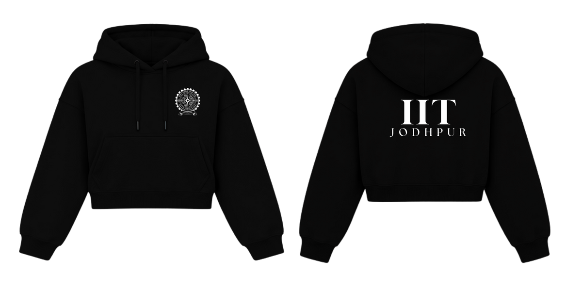 IIT JODHPUR Crop Hoodies Design 3A