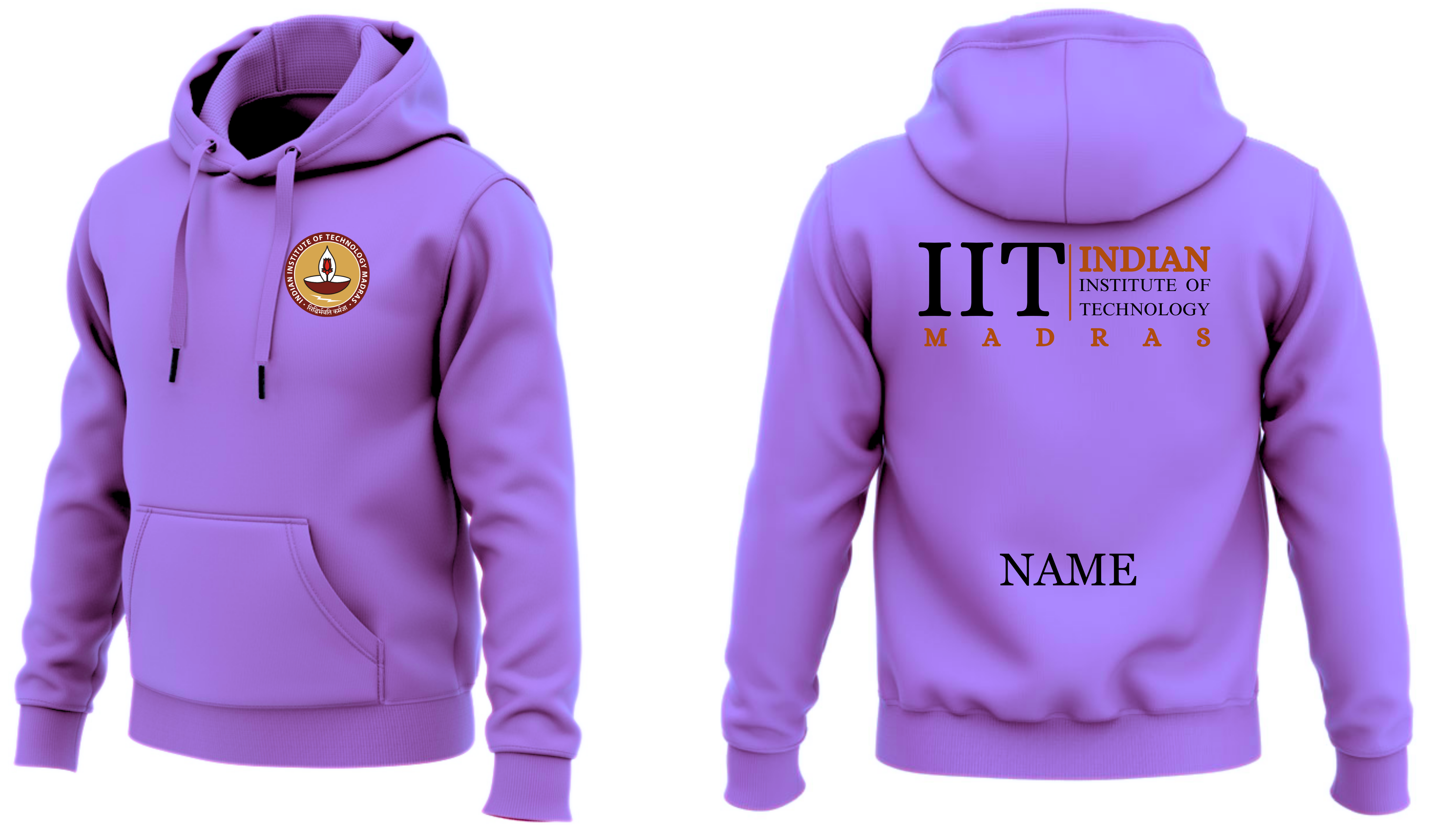 IIT MADRAS Hoodies Classic Design 2 ( Ak Design )