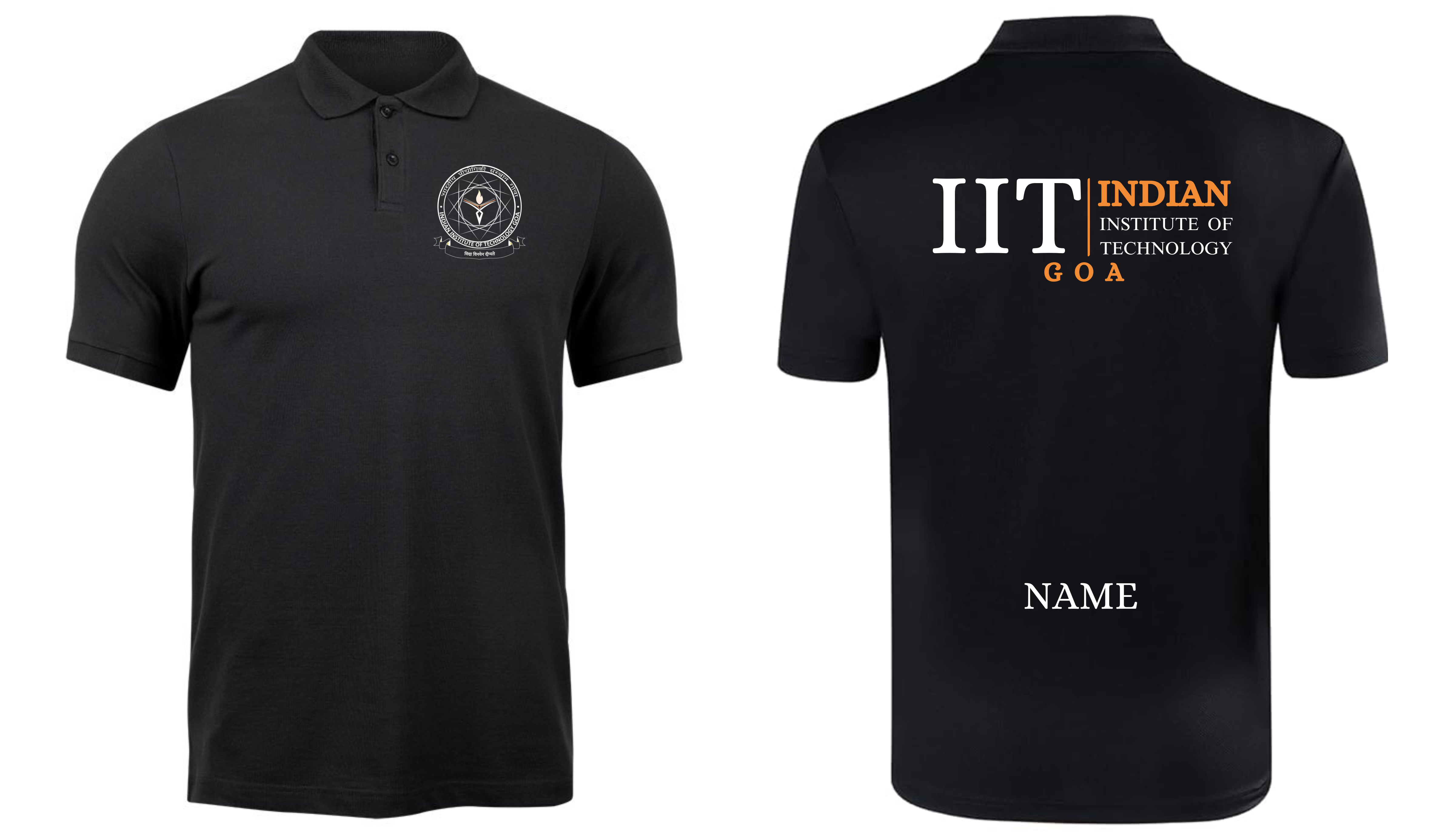 IIT GOA POLO T-SHIRT Classic Design 2 ( Ak design )