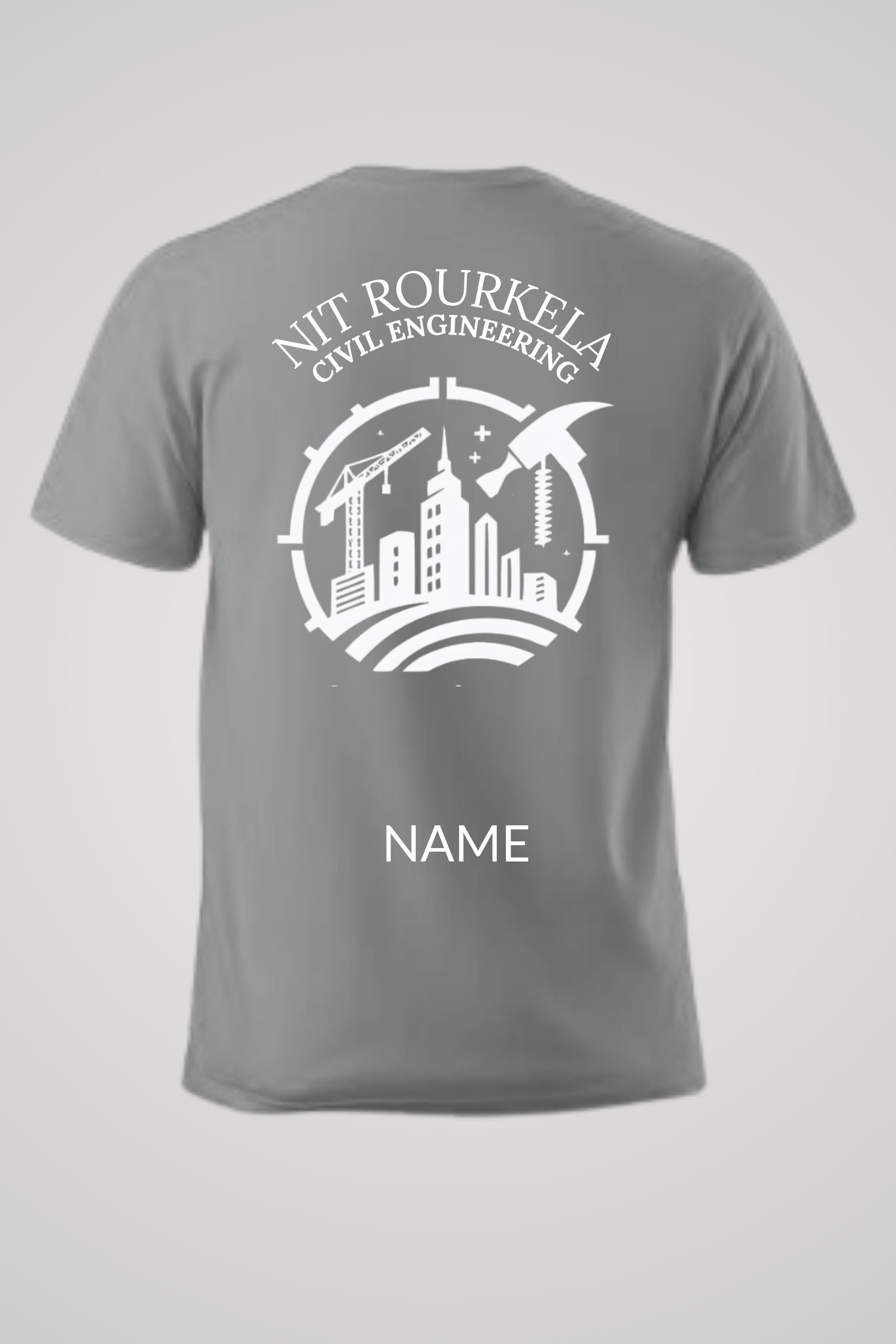 NIT Rourkela Round Nek T-Shirt ( Civil engineering )