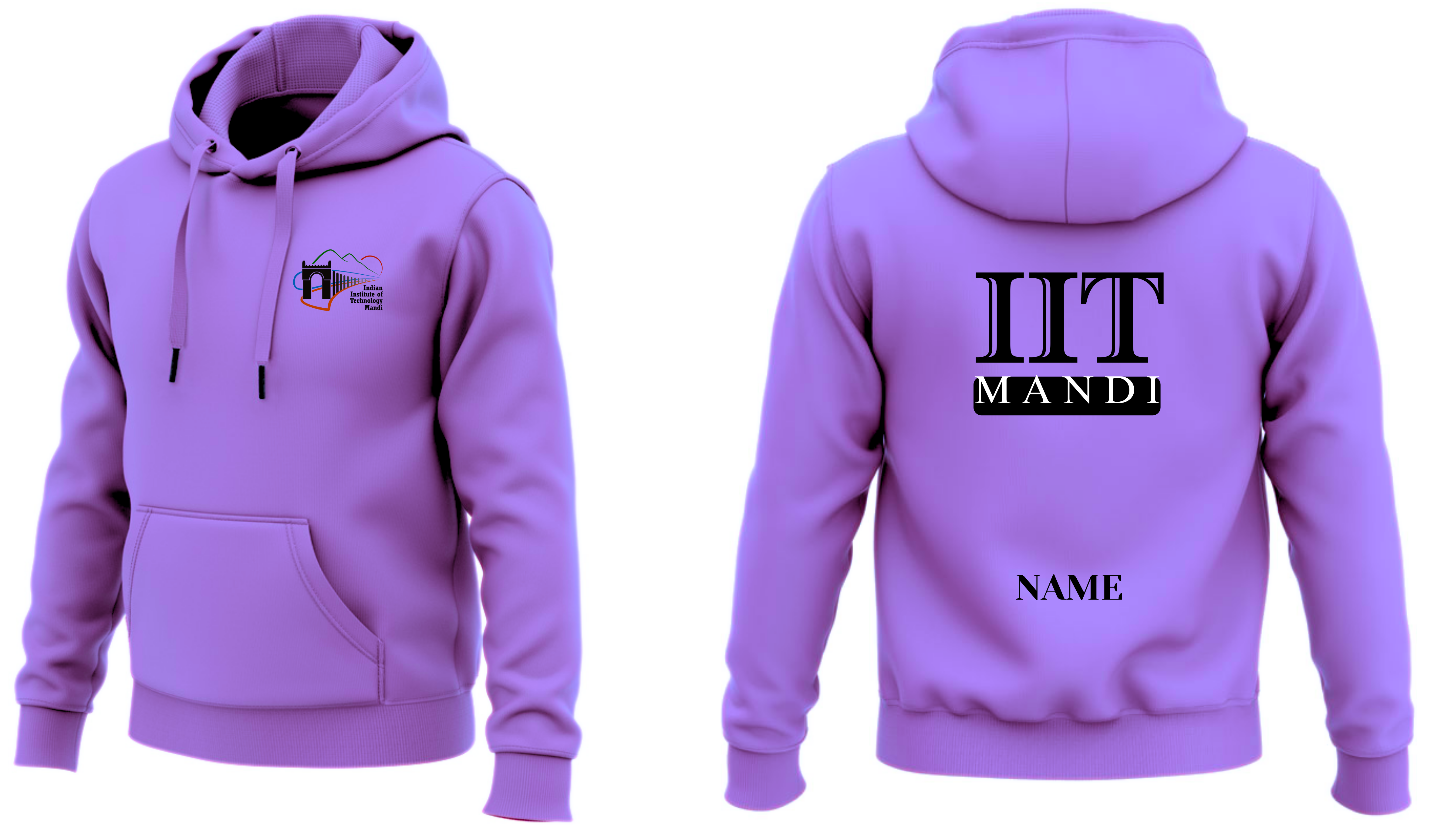 IIT MANDI Hoodies Classic Design 3 ( Ak Design )