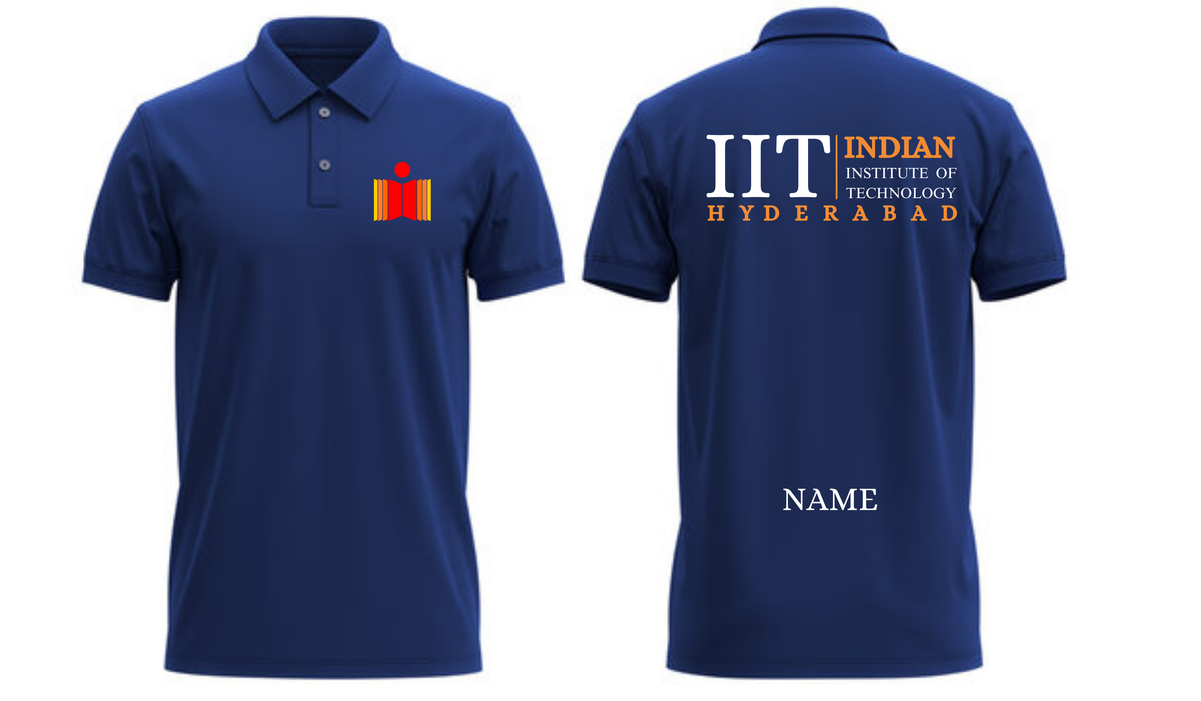 IIT HYDERABAD POLO T-SHIRT Classic Design 2 ( Ak design )