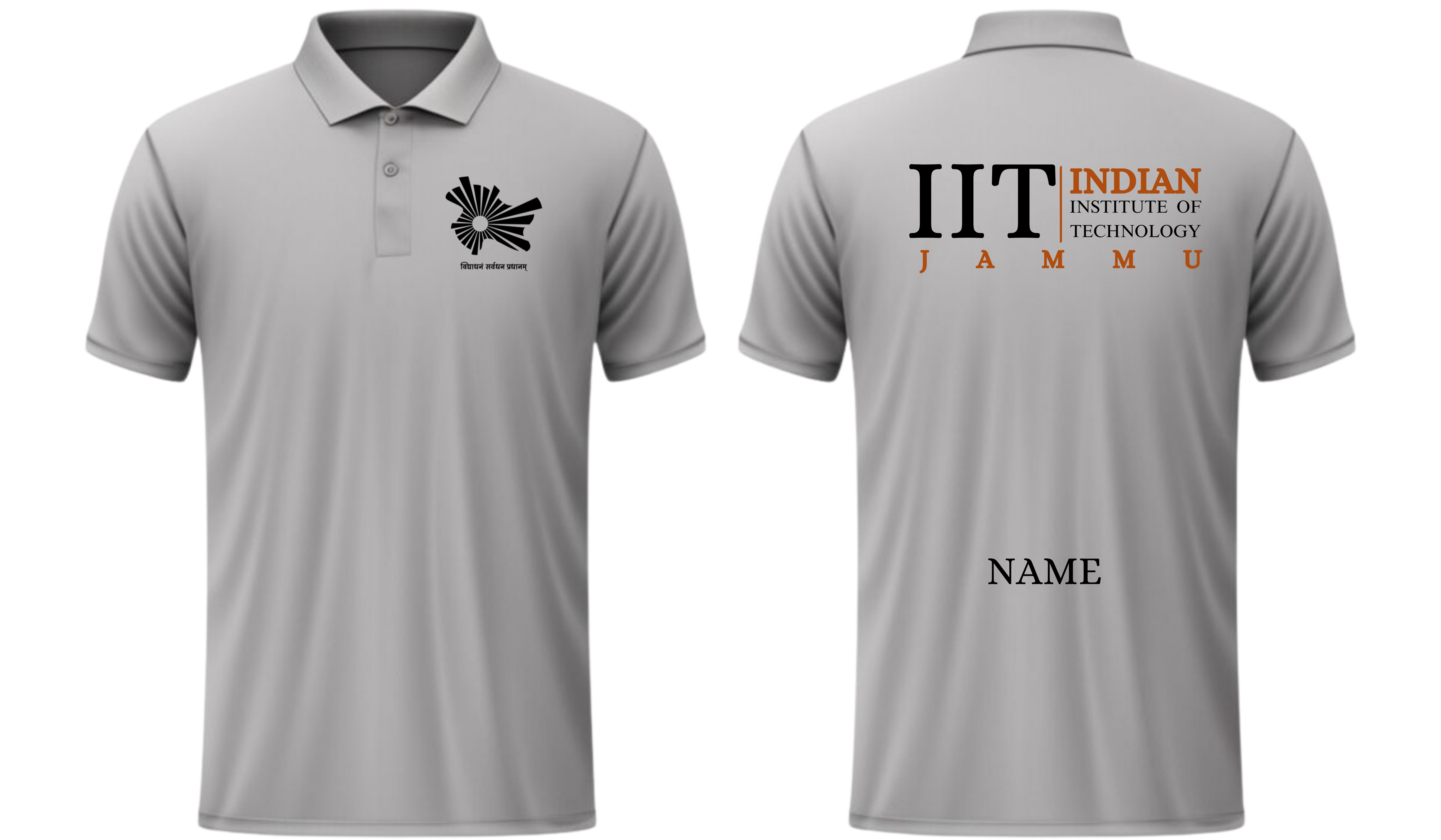IIT Jammu Polo T-SHIRT CLASSIC Design 2 ( CampusCart Design )