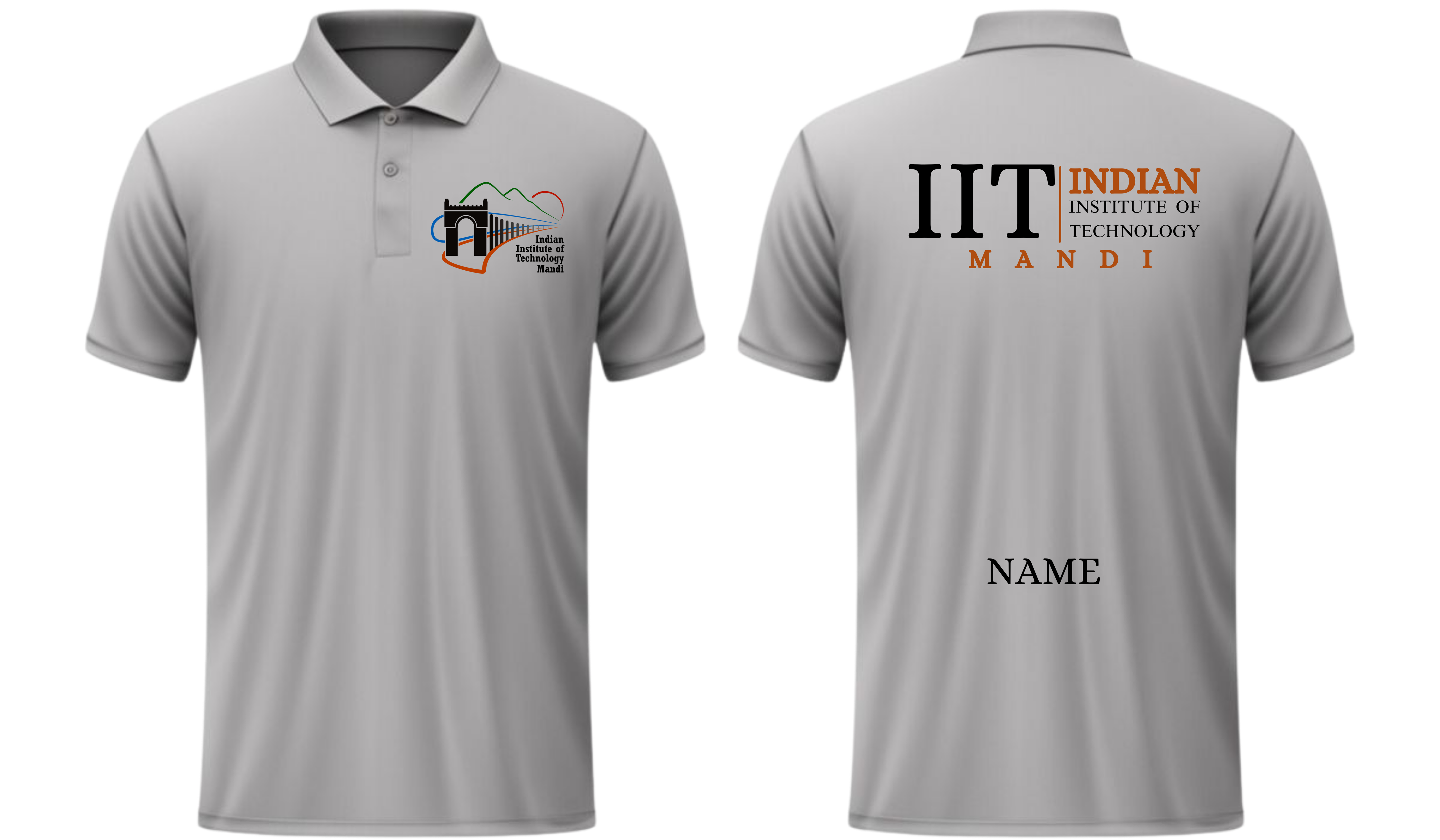 IIT Mandi Polo T-SHIRT Classic Design 2 ( CampusCart Design )