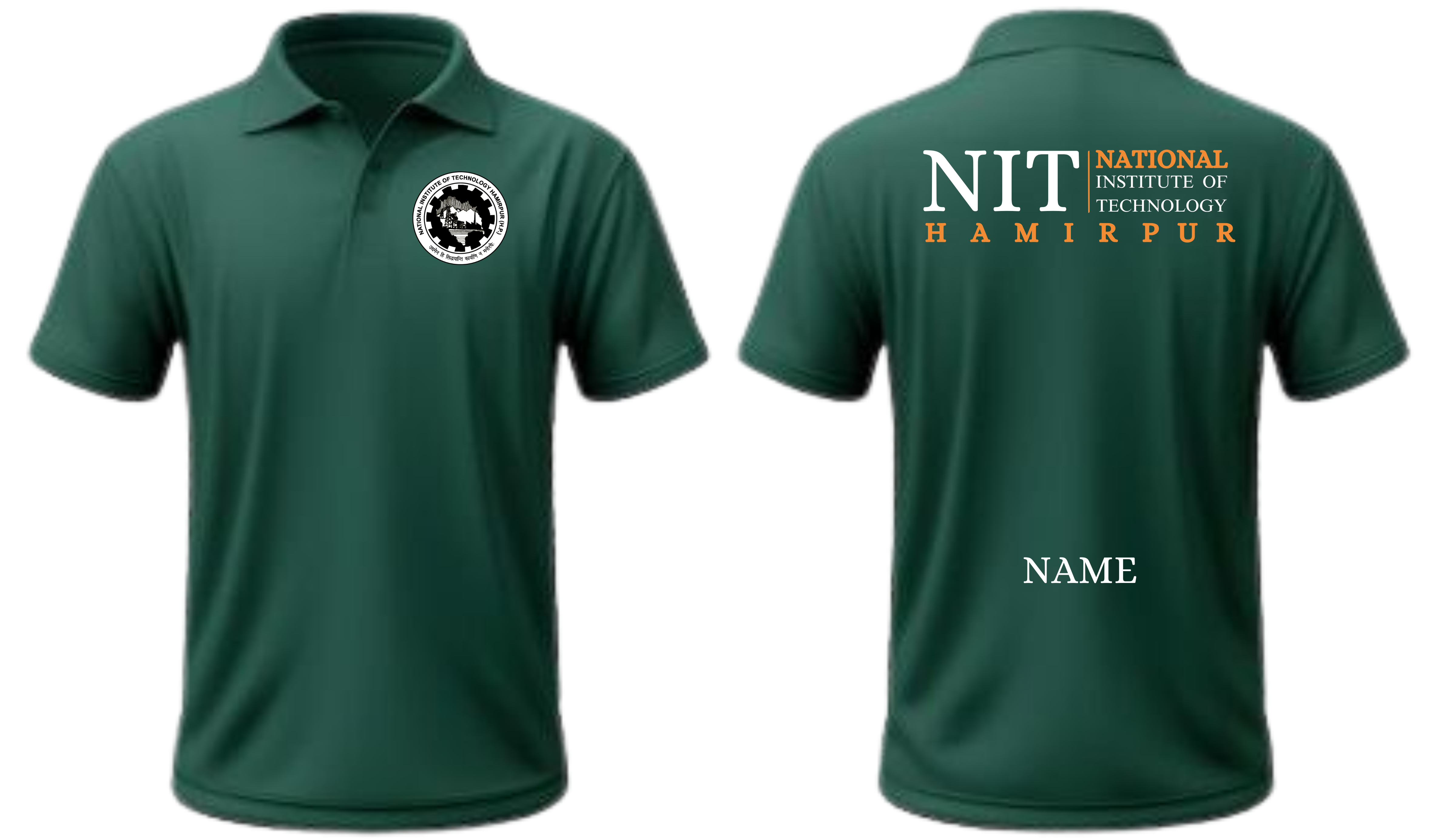 NIT Hamirpur POLO T-SHIRT Classic Design 2 ( Ak design )