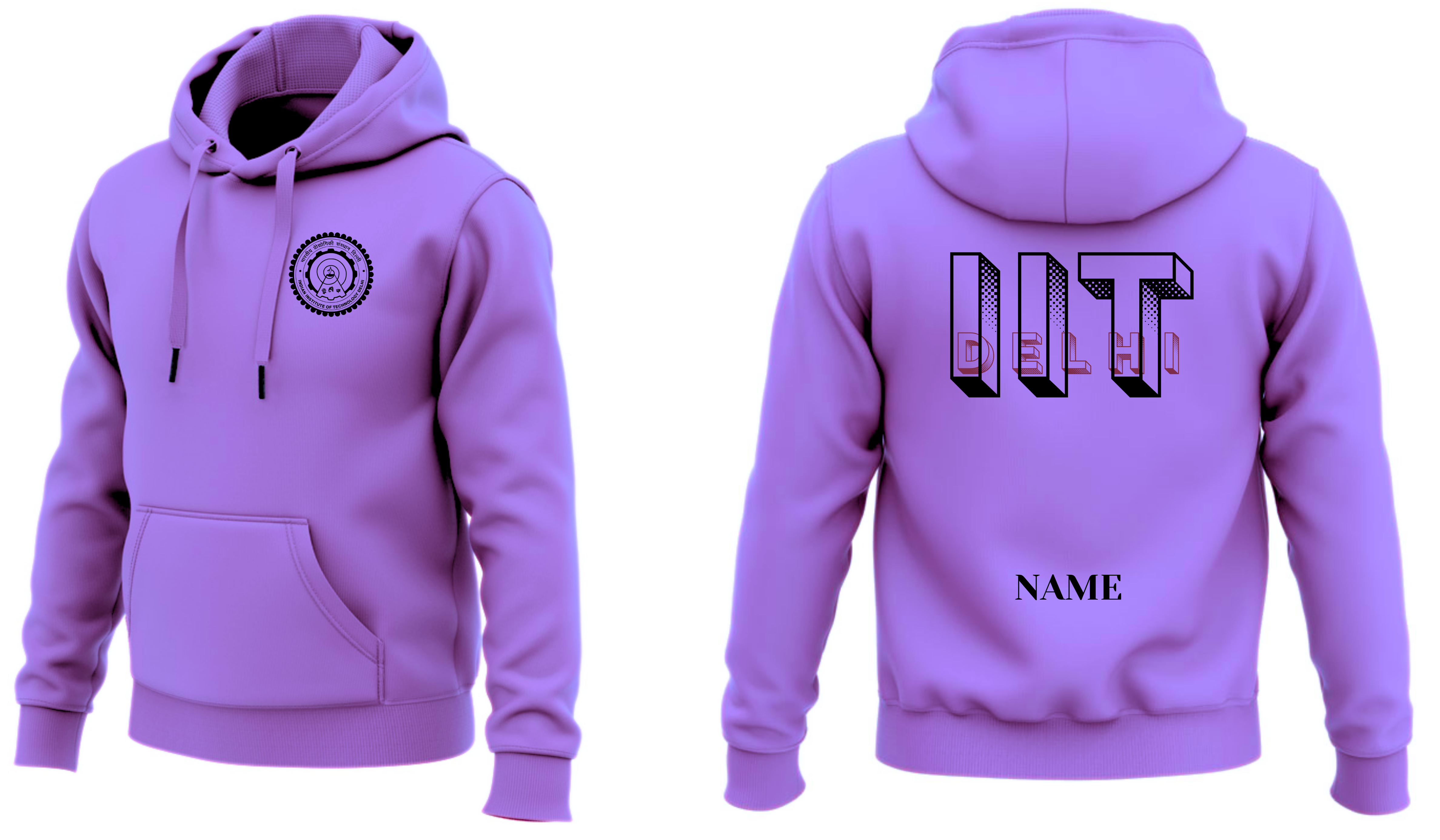 IIT DELHI Hoodies Classic Design 4 ( Ak Design )