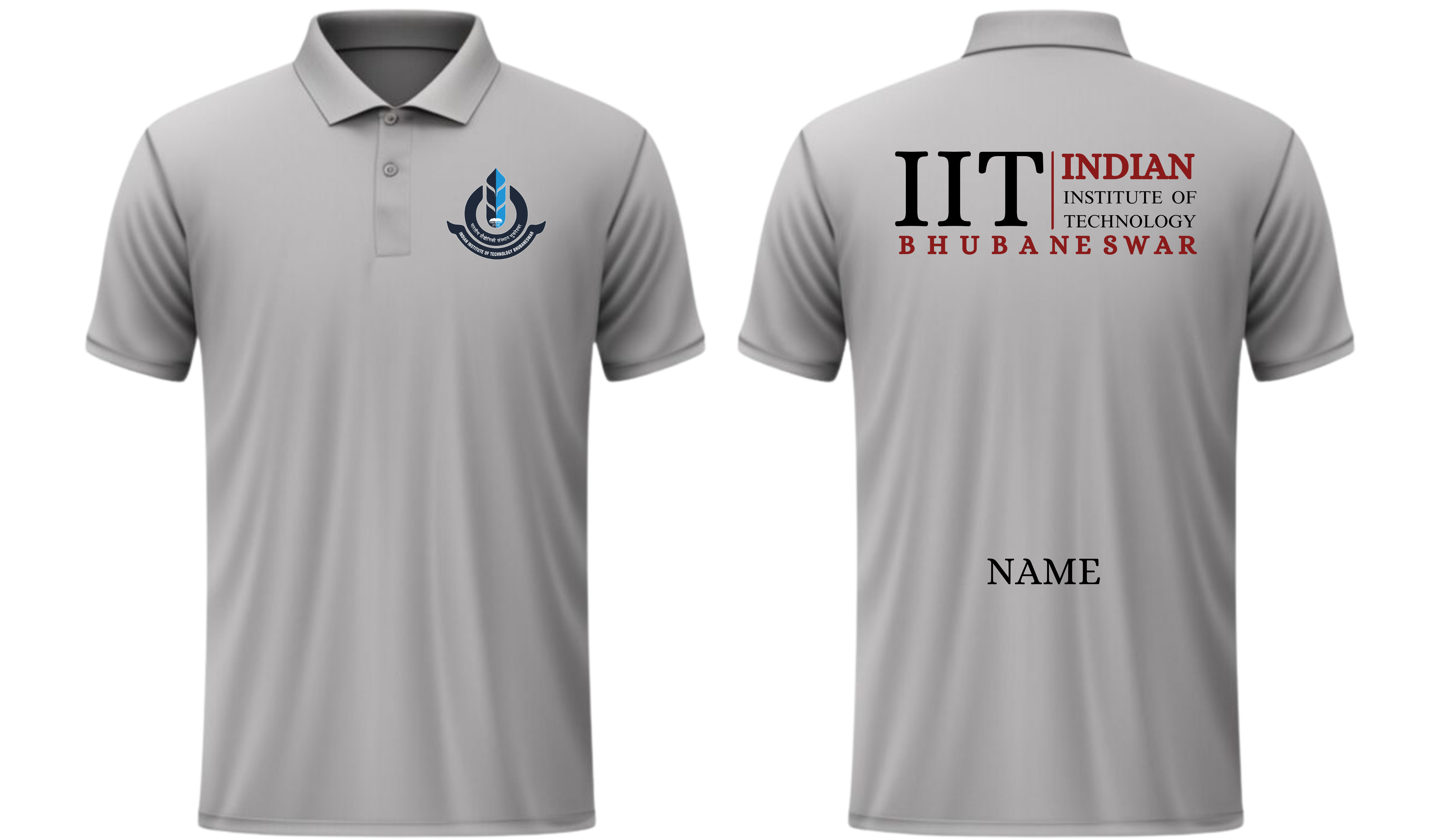 IIT Bhubaneswar POLO T-SHIRT Classic Design 2 ( Ak design )