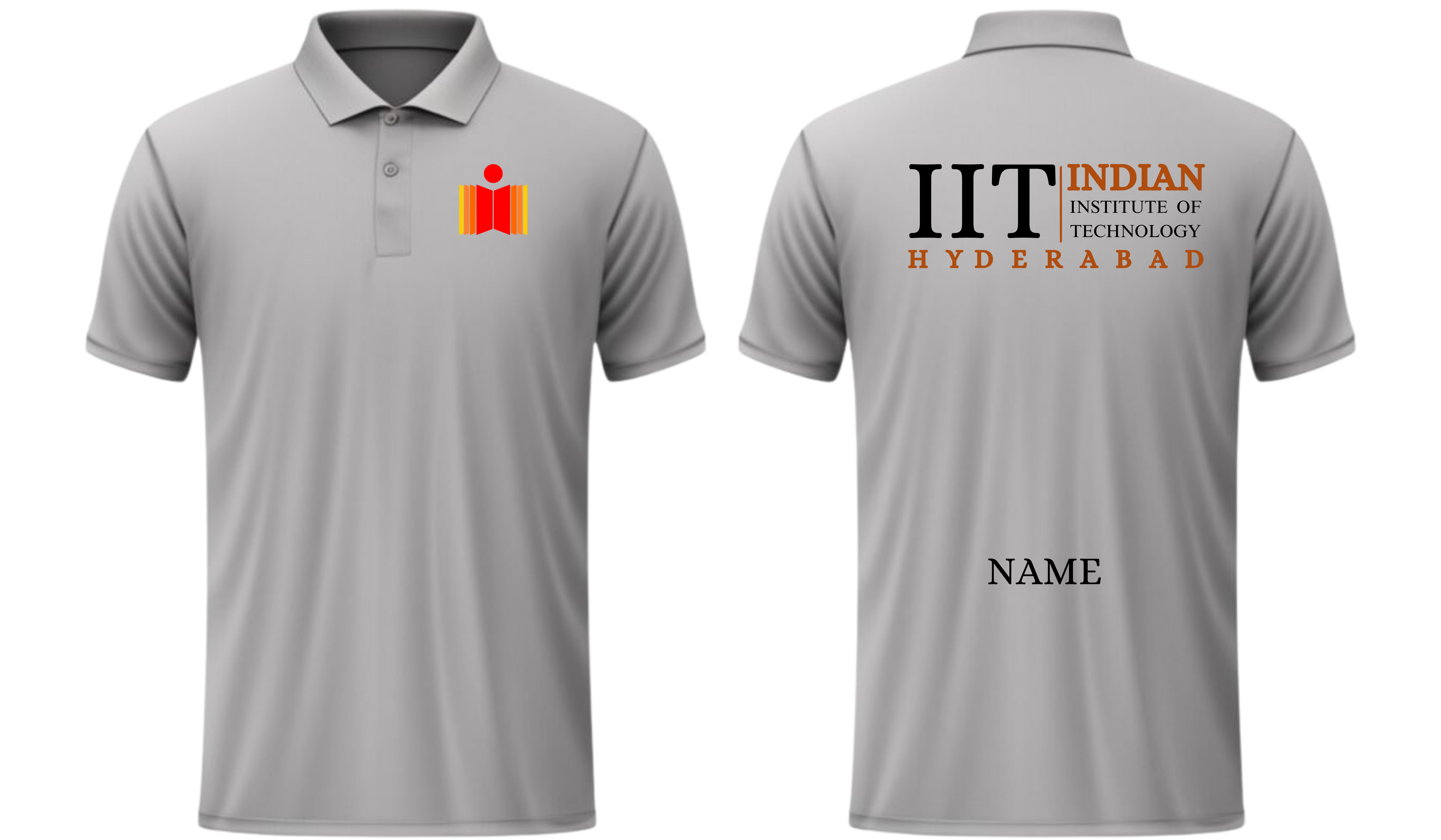 IIT HYDERABAD POLO T-SHIRT Classic Design 2 ( Ak design )