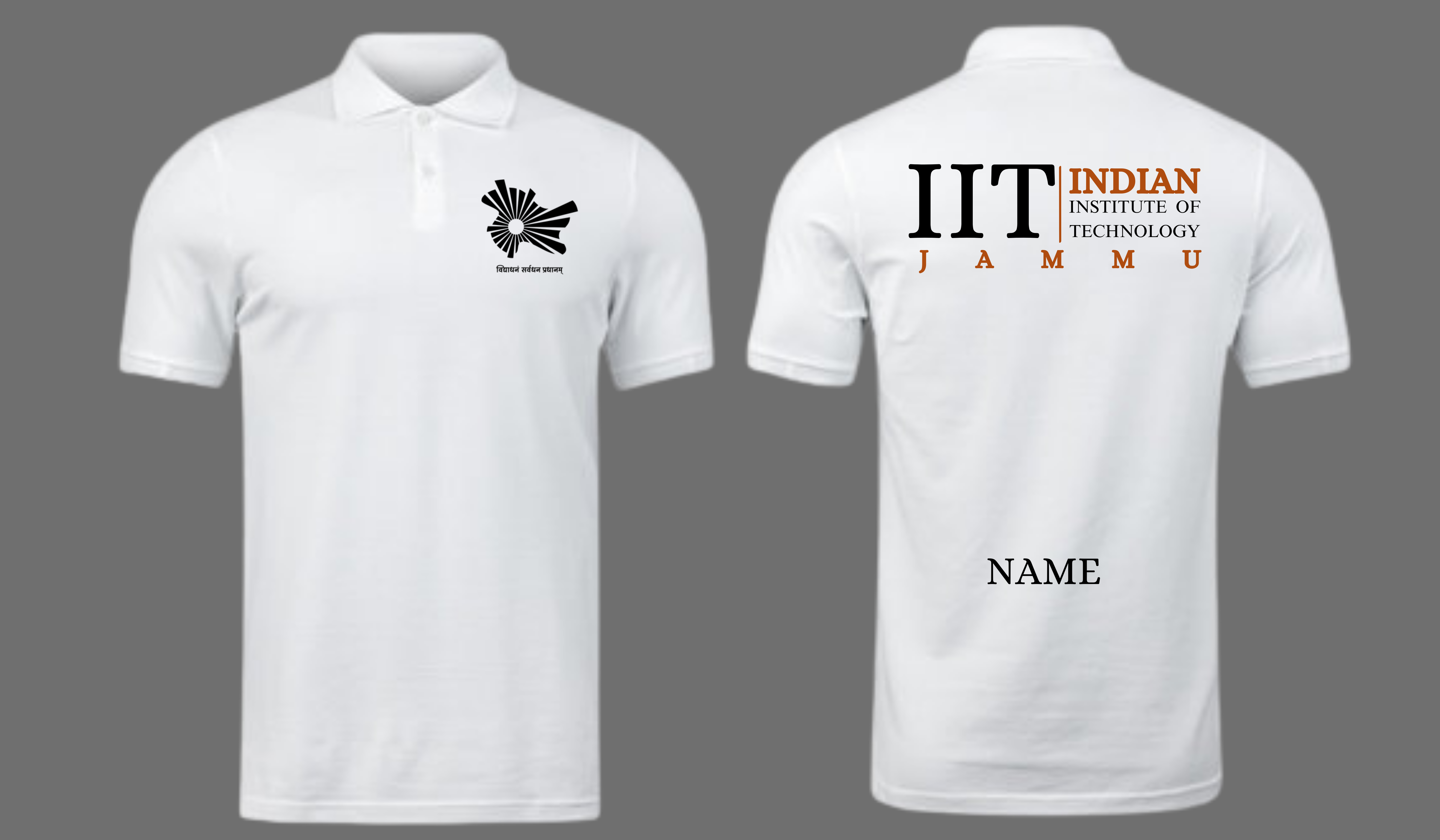 IIT Jammu Polo T-SHIRT CLASSIC Design 2 ( CampusCart Design )