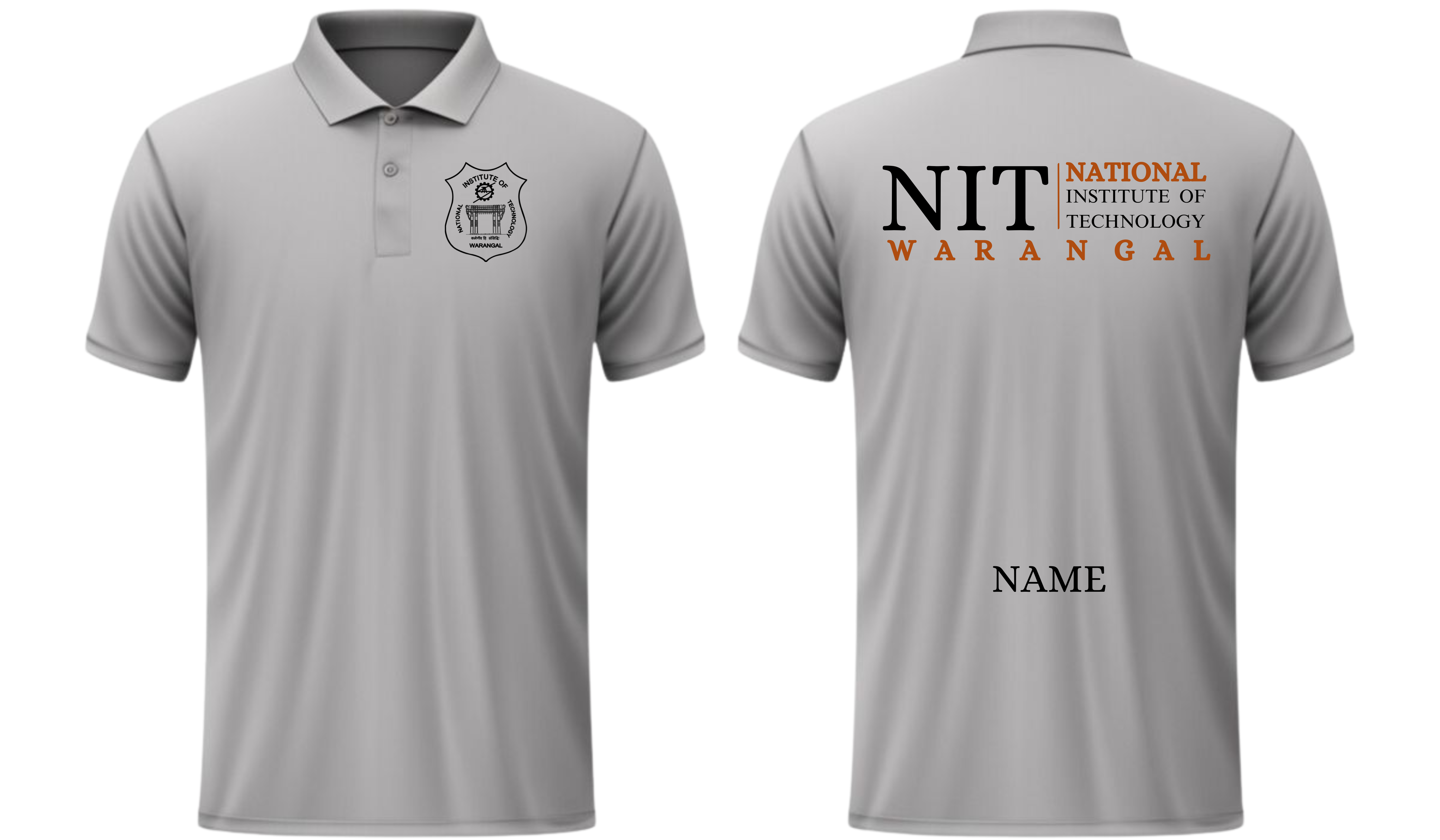 NIT Warangal POLO T-SHIRT Classic Design 2 ( Ak design )