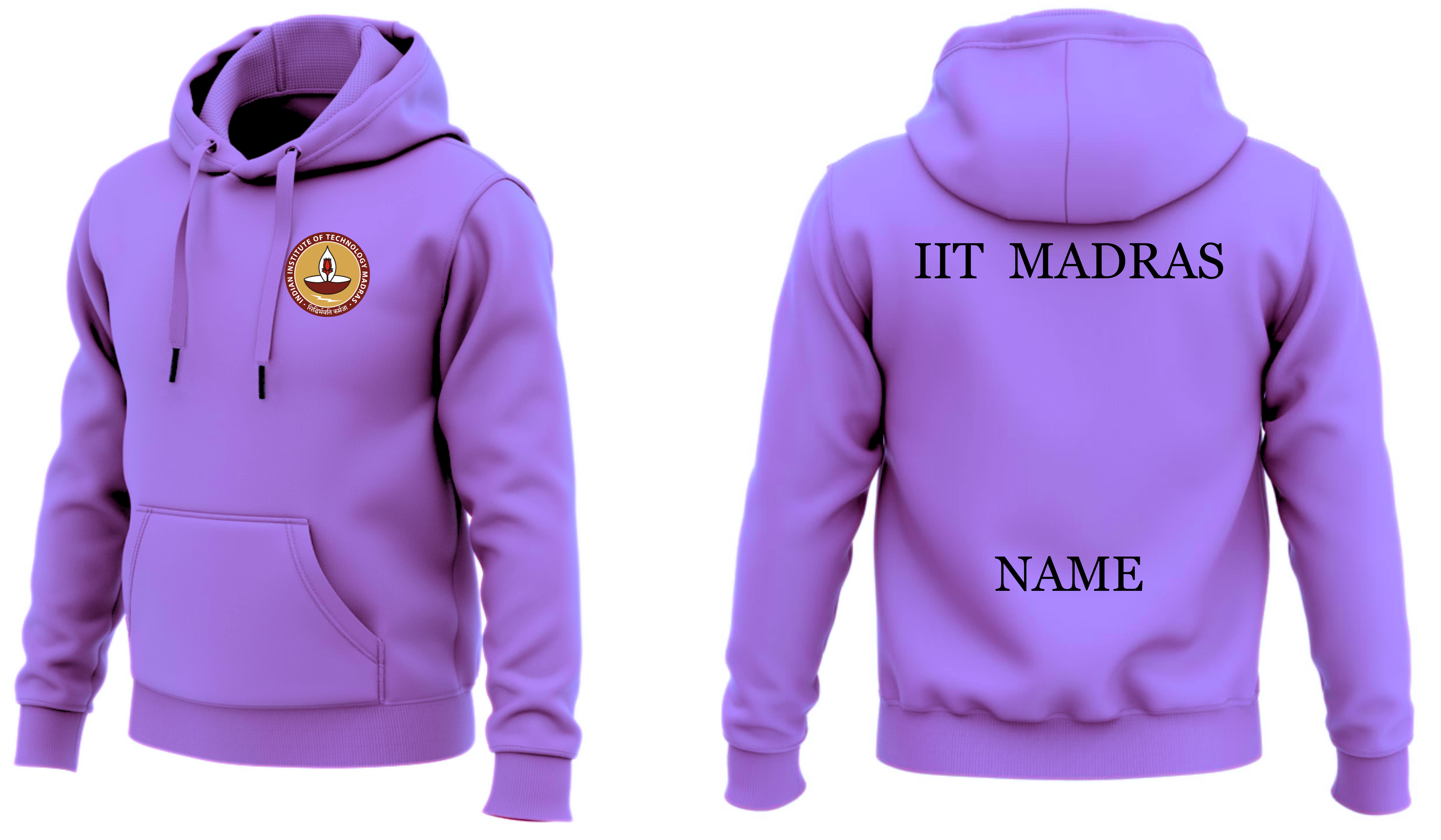 IIT MADRAS Hoodies Classic Design  ( Ak Design )