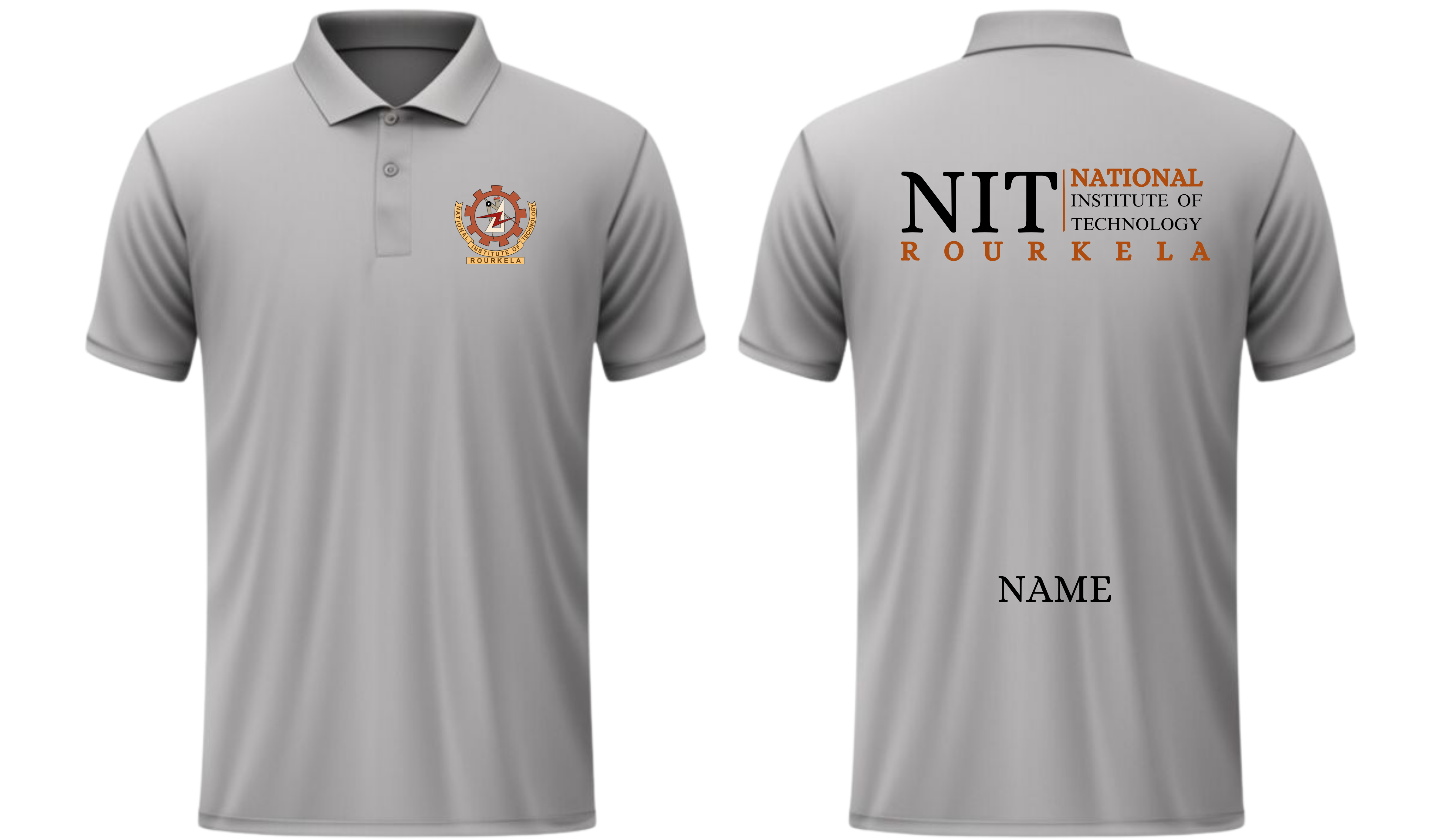 NIT ROURKELA POLO T-SHIRT Classic Design 2 ( Ak design )
