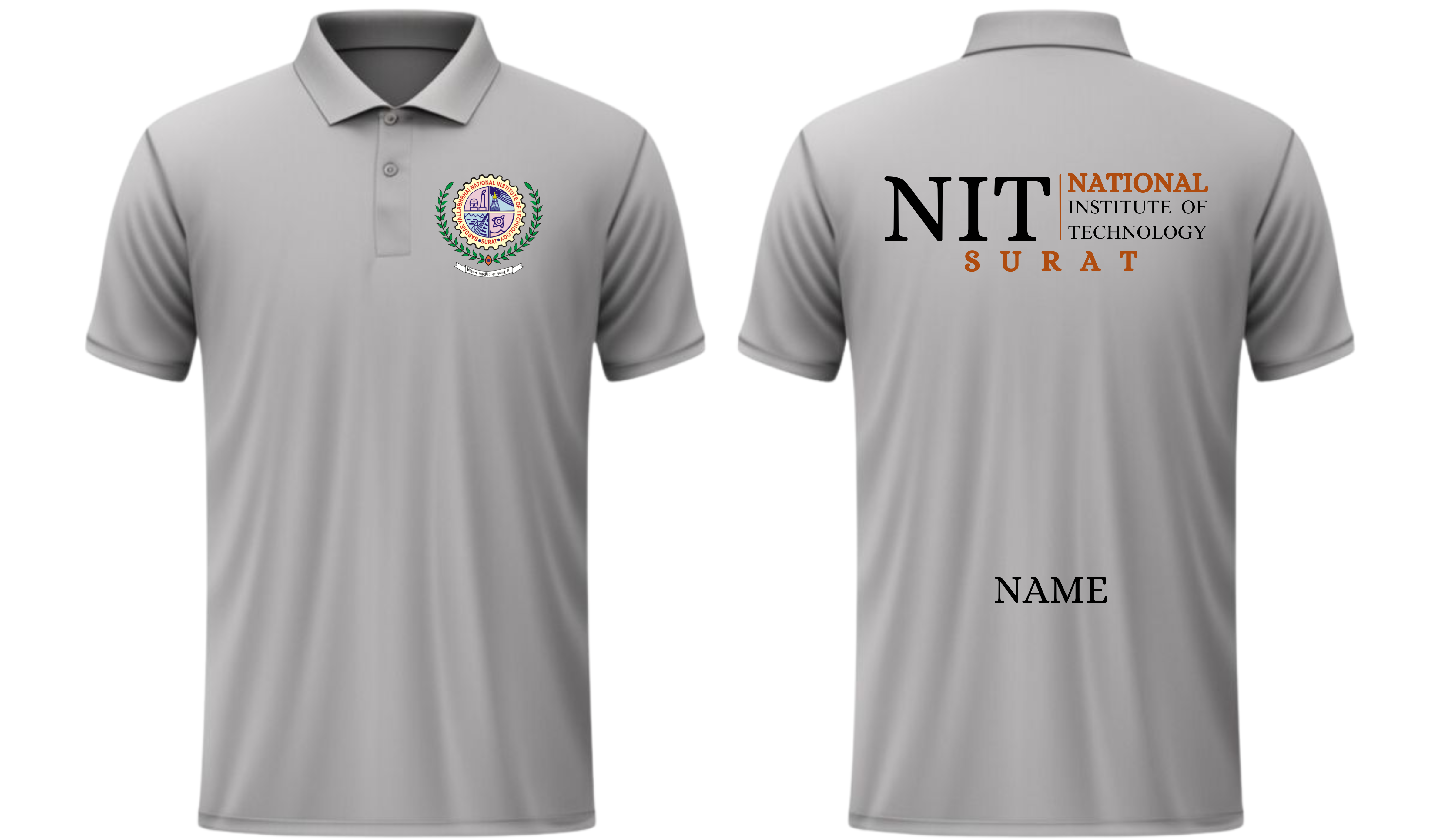 NIT Surat POLO T-SHIRT Classic Design 2 ( Ak design )
