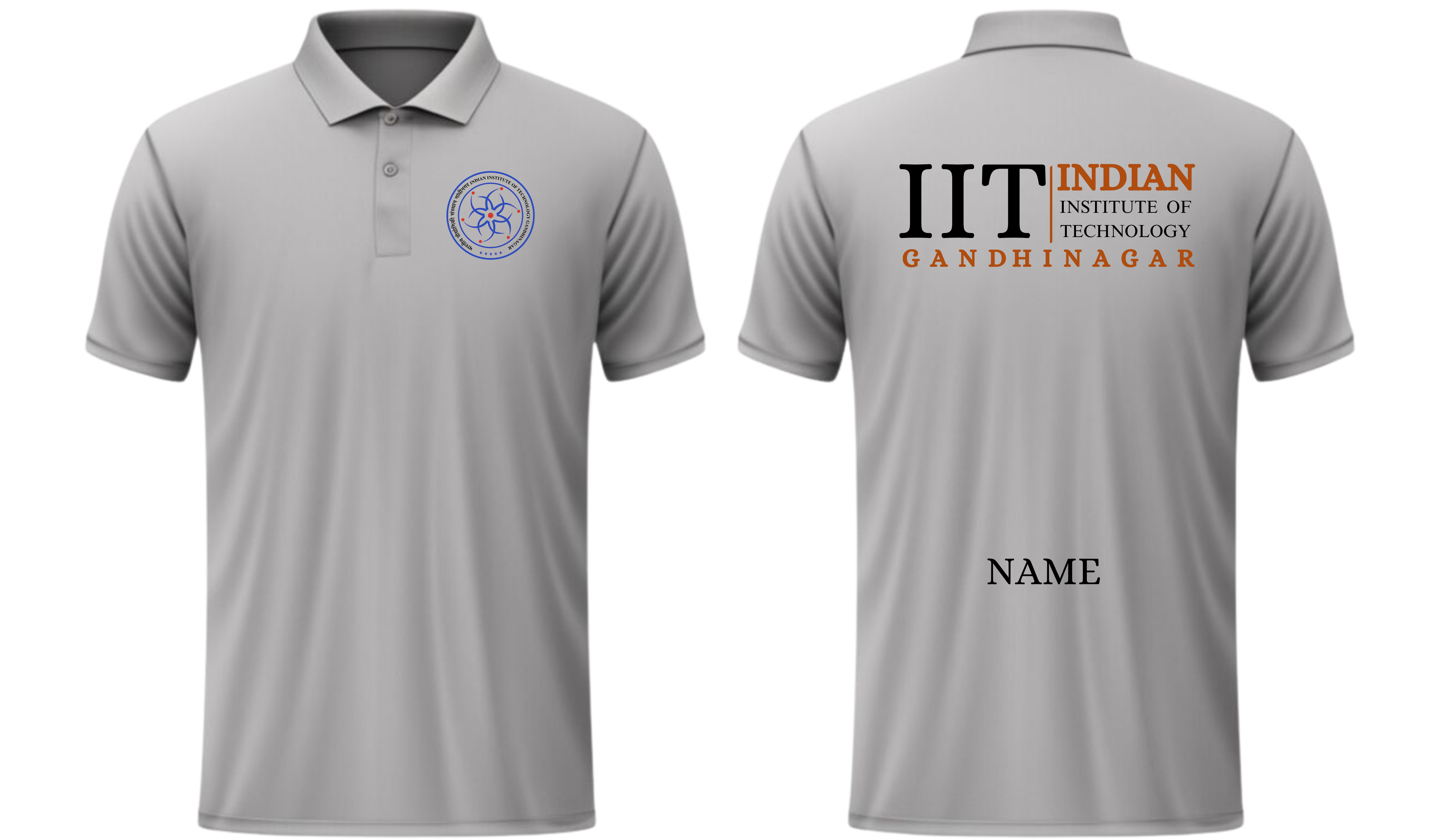 IIT Gandhinagar POLO T-SHIRT Classic Design 2 ( Ak design )