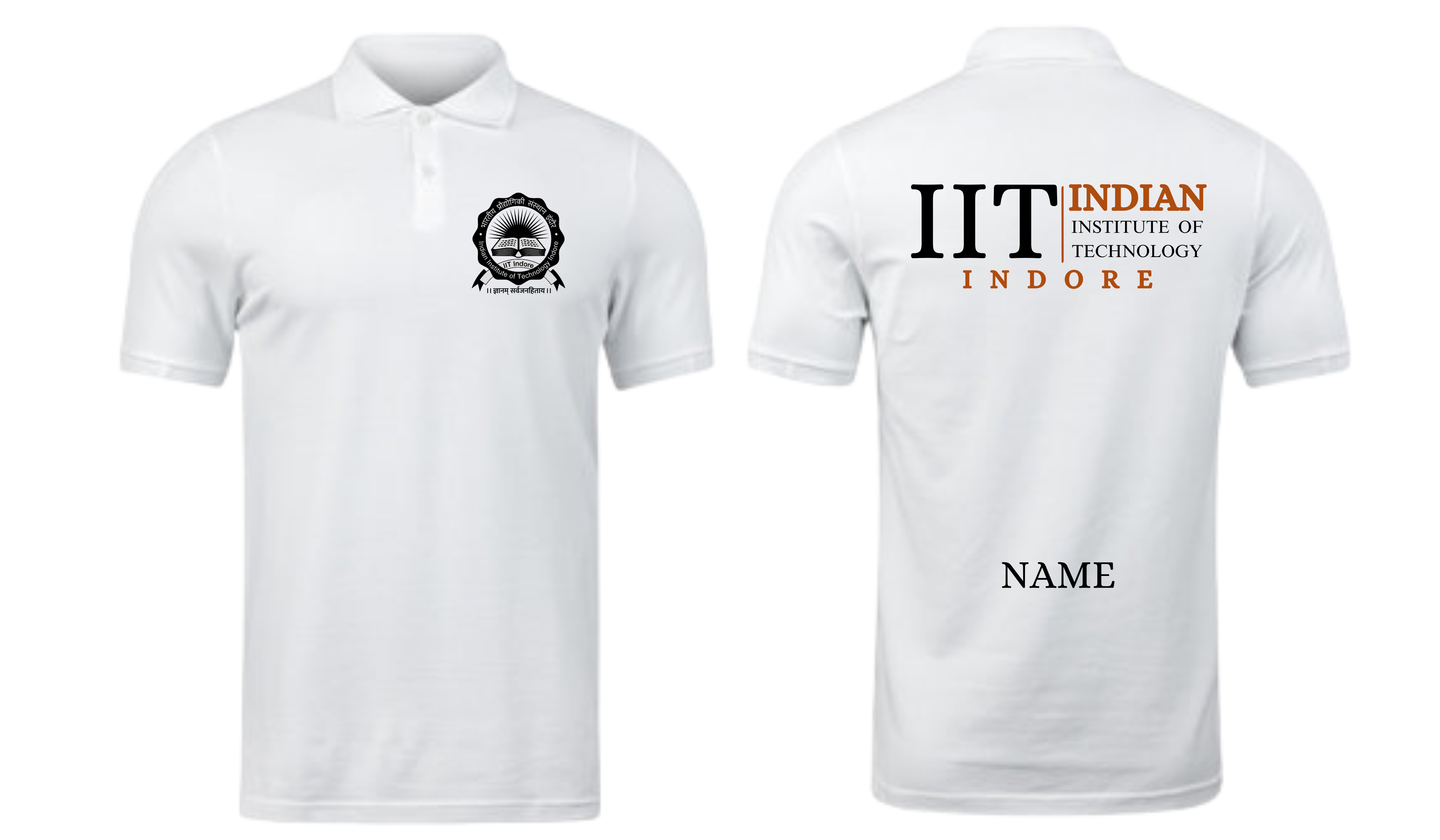 IIT INDORE POLO T-SHIRT Classic Design 2 ( Ak design )
