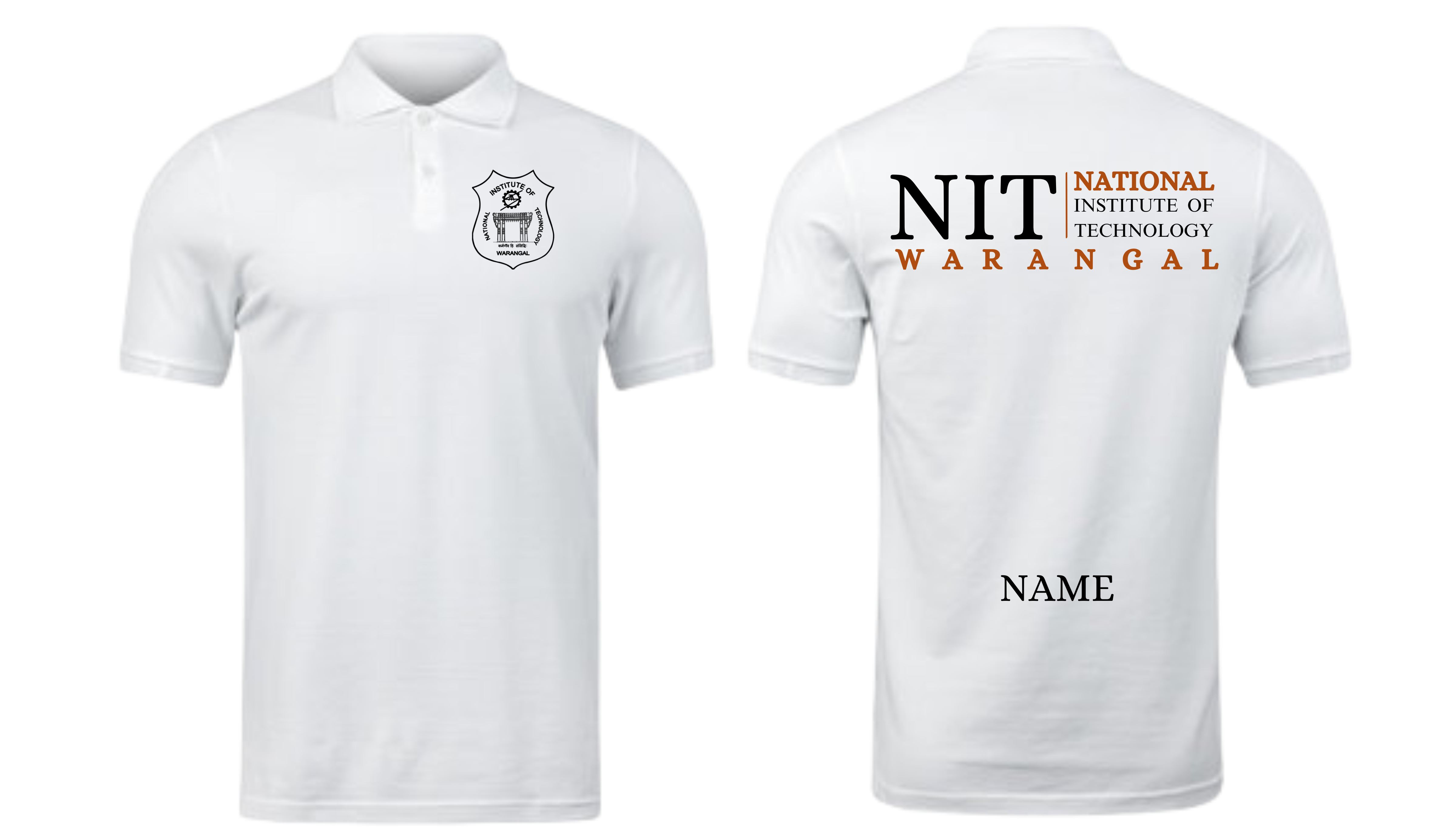 NIT Warangal POLO T-SHIRT Classic Design 2 ( Ak design )