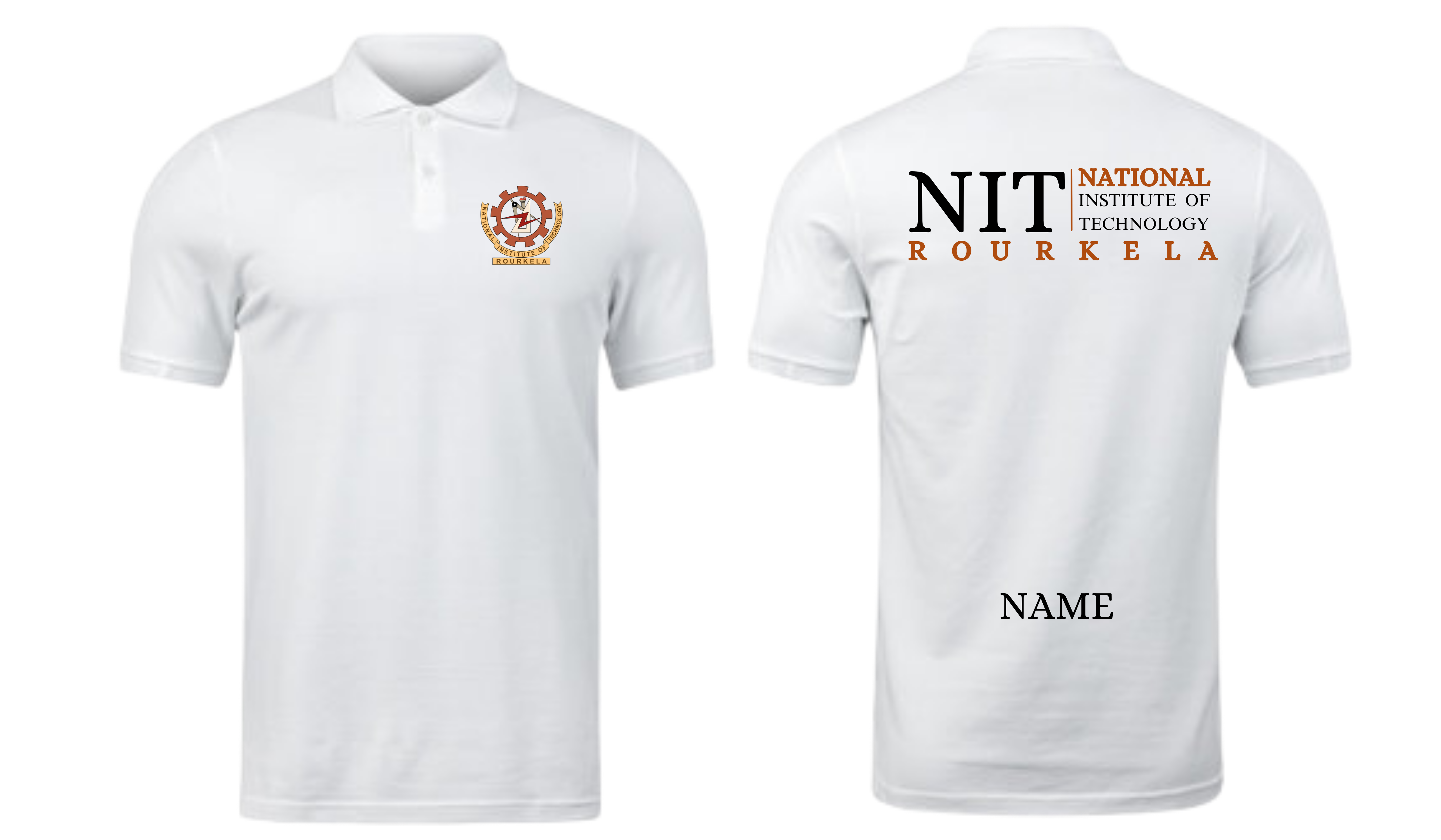 NIT ROURKELA POLO T-SHIRT Classic Design 2 ( Ak design )