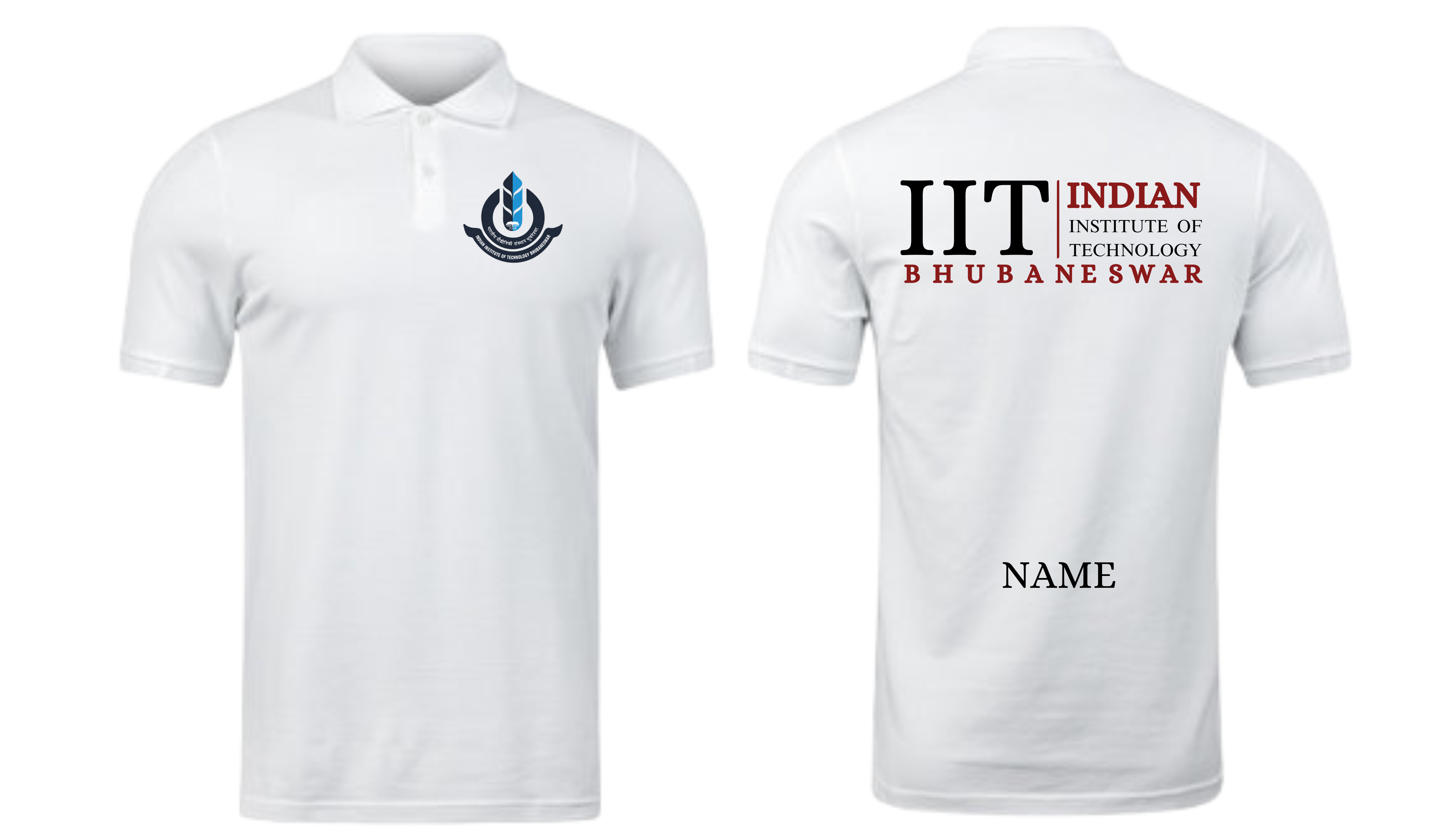 IIT Bhubaneswar POLO T-SHIRT Classic Design 2 ( Ak design )