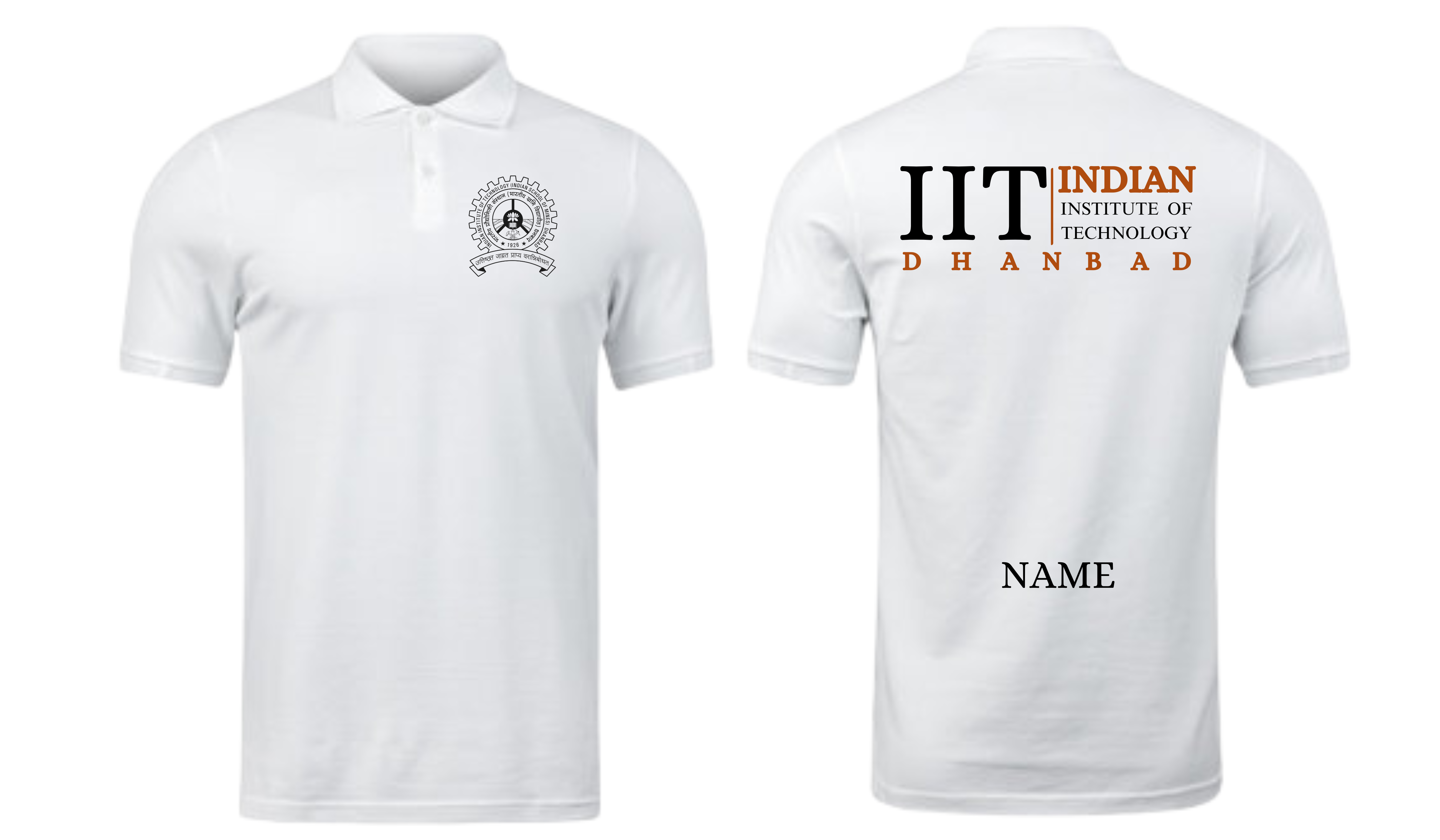 IIT Dhanbad POLO T-SHIRT Classic Design 2 ( Ak design )