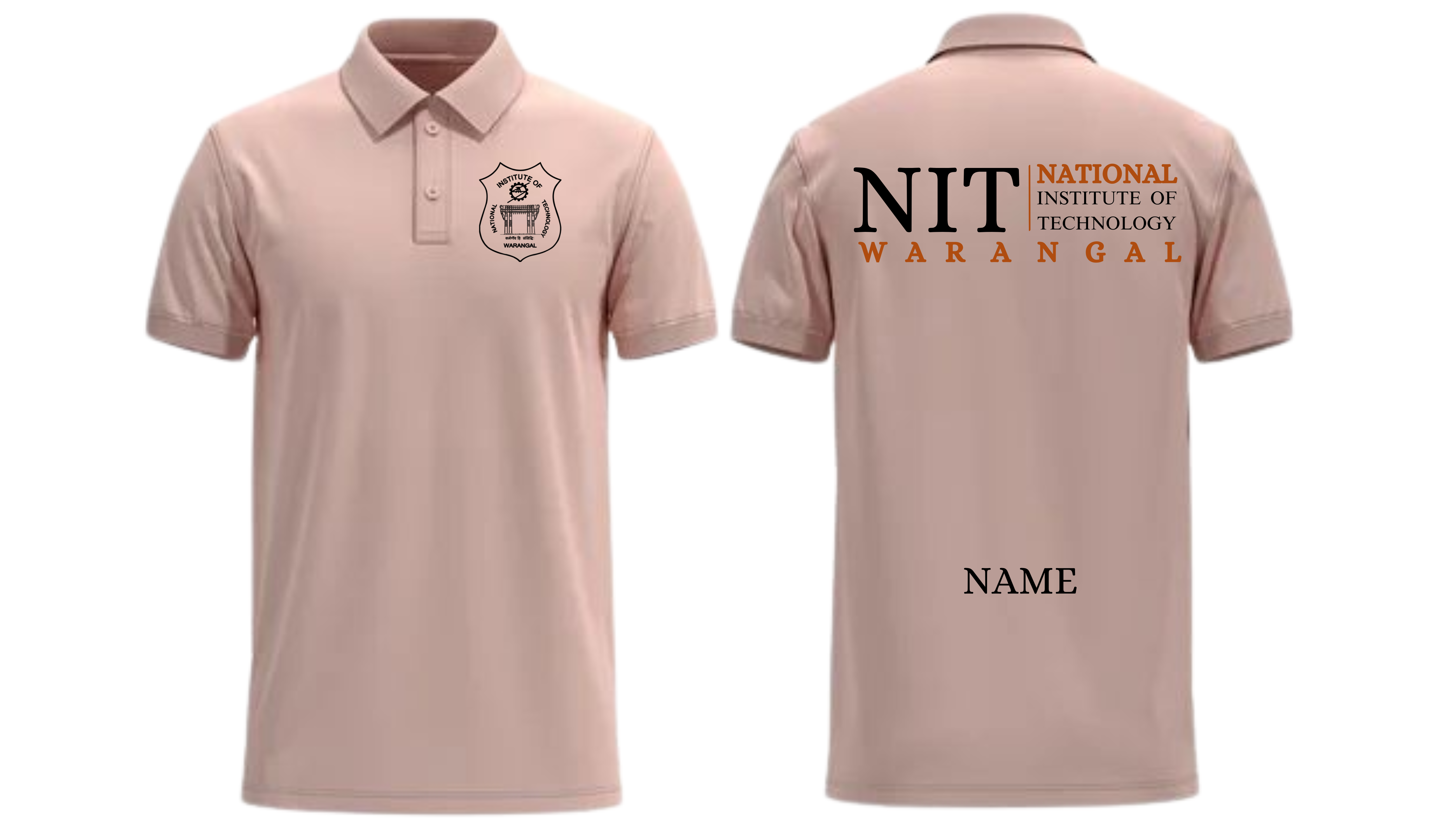 NIT Warangal POLO T-SHIRT Classic Design 2 ( Ak design )