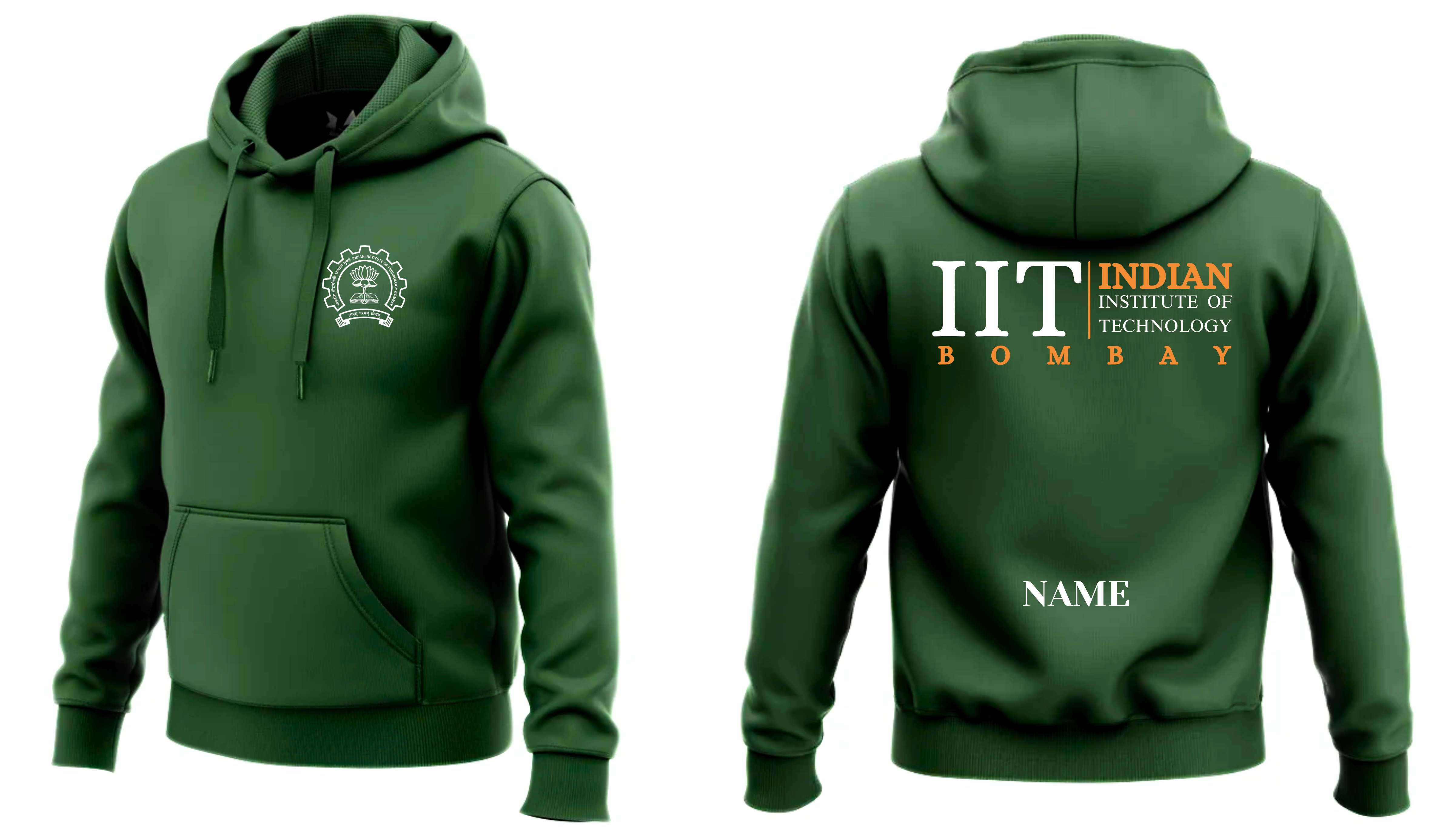 IIT BOMBAY Hoodies Classic Design 2 ( Ak Design )