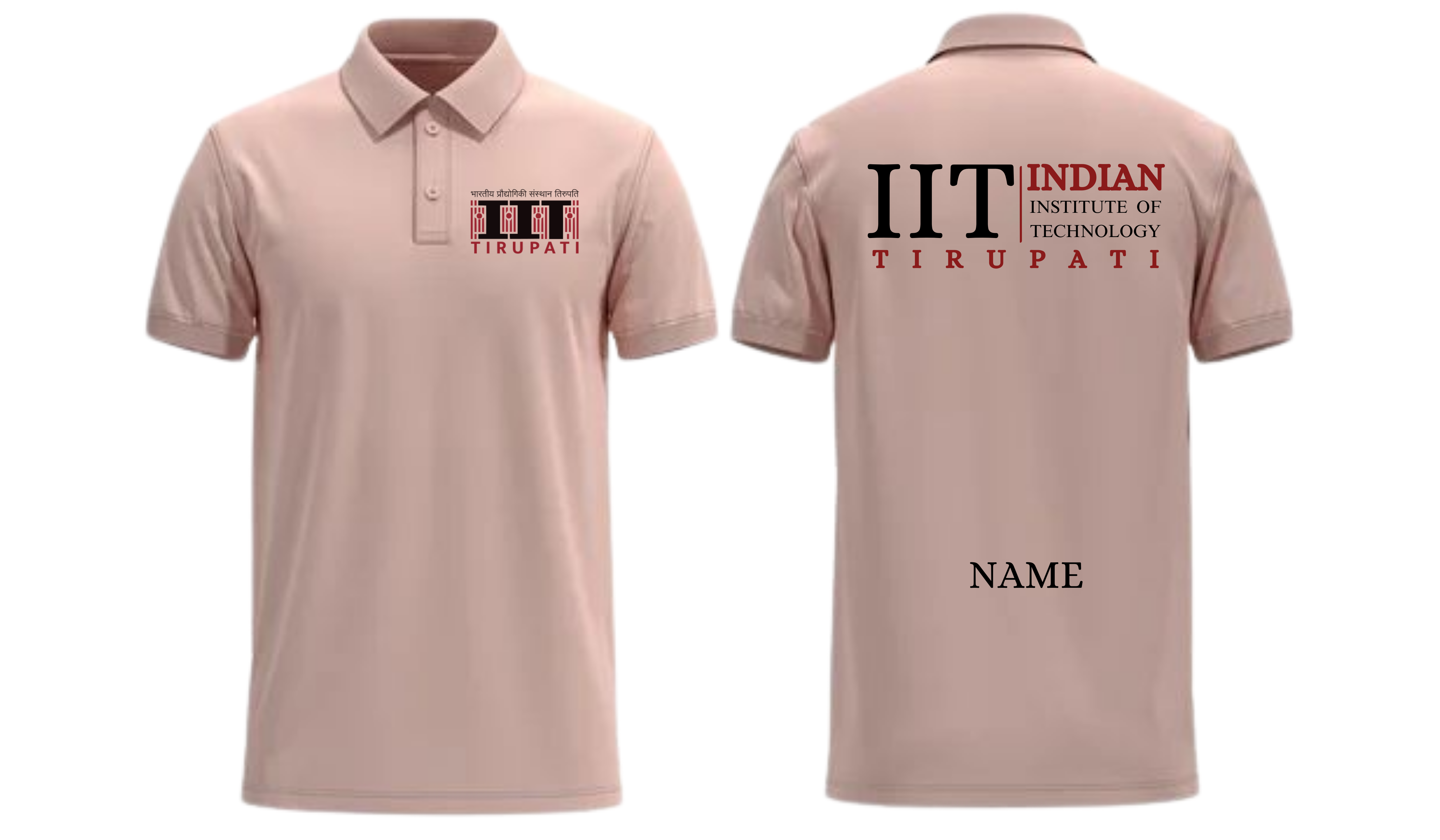 IIT TIRUPATI POLO T-SHIRT Classic Design 2 ( Ak design )