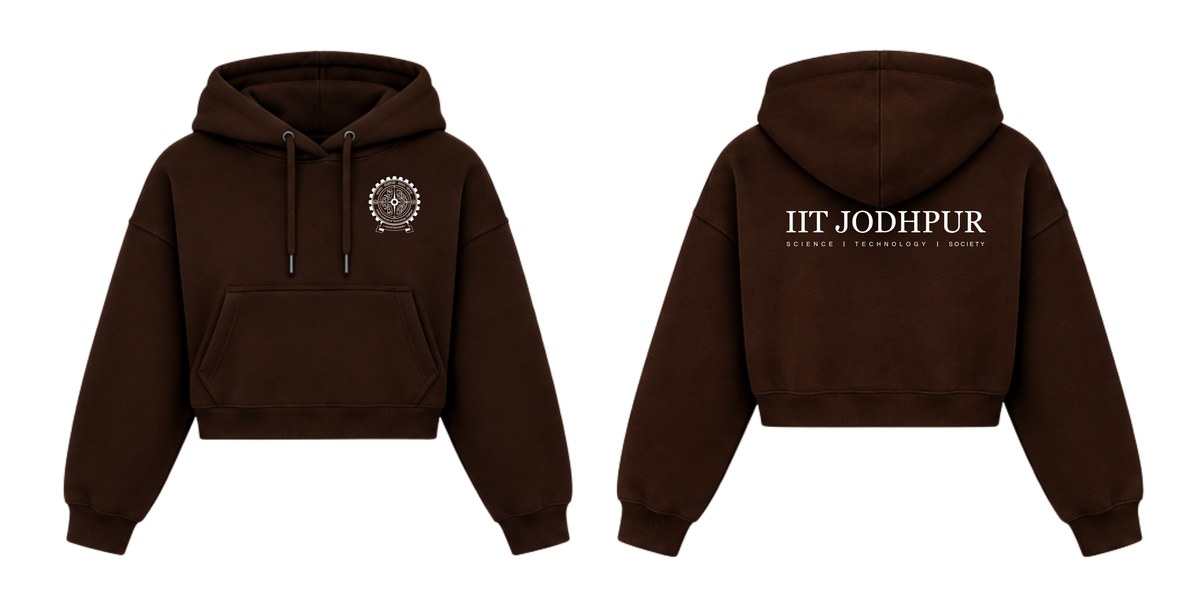 IIT JODHPUR Crop Hoodies Design 4A