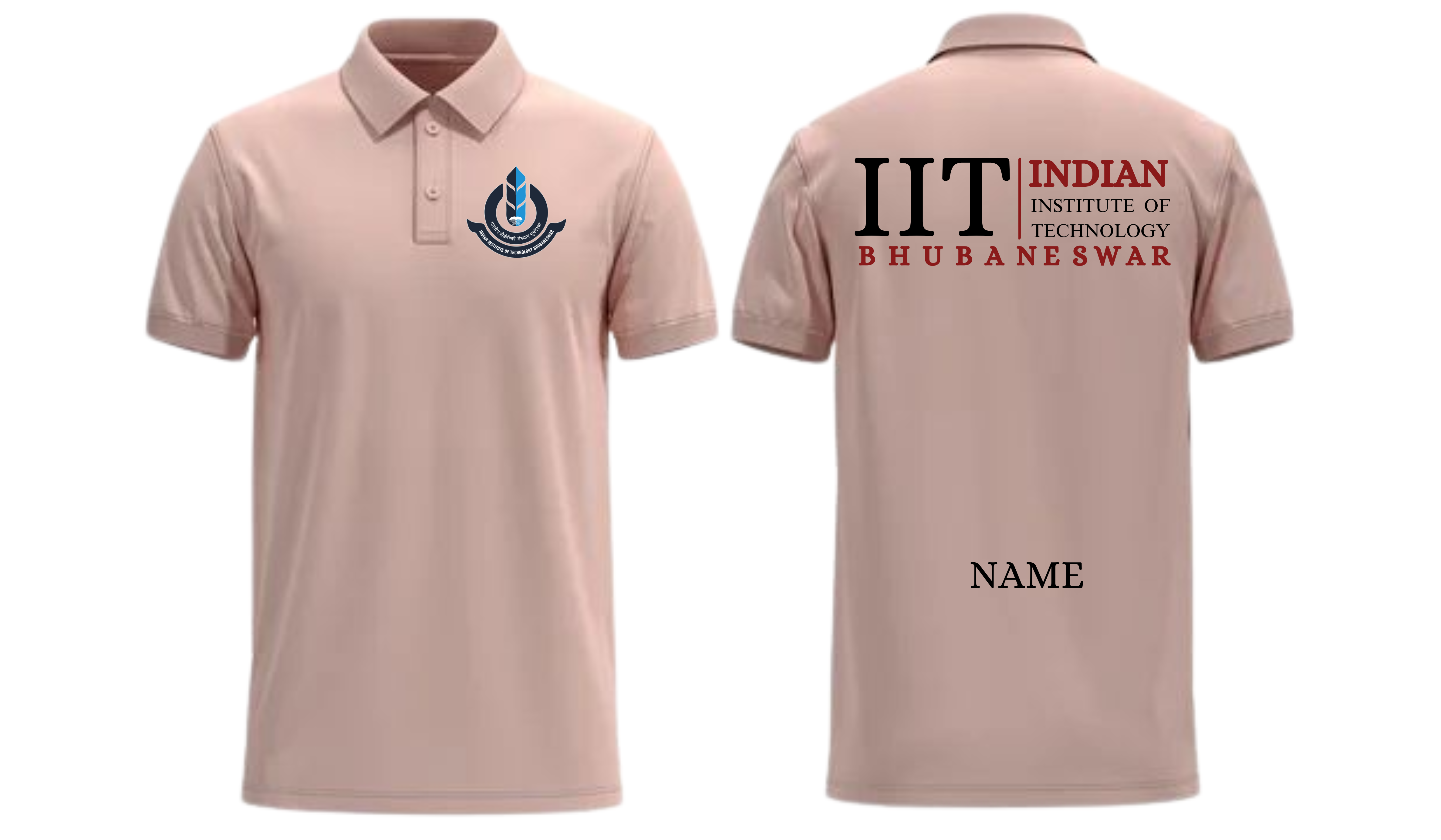 IIT Bhubaneswar POLO T-SHIRT Classic Design 2 ( Ak design )