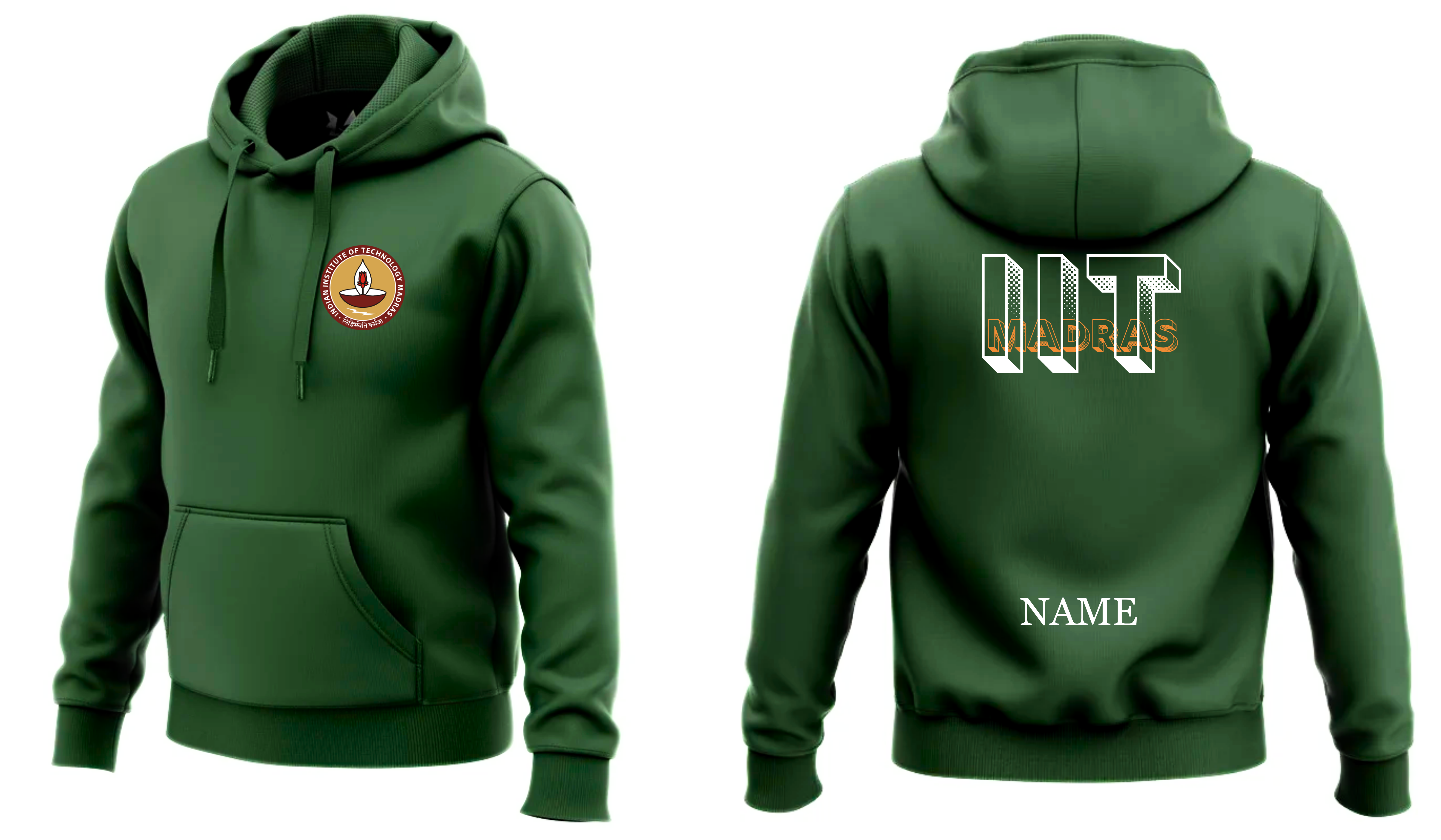 IIT MADRAS Hoodies Classic Design 4 ( Ak Design )