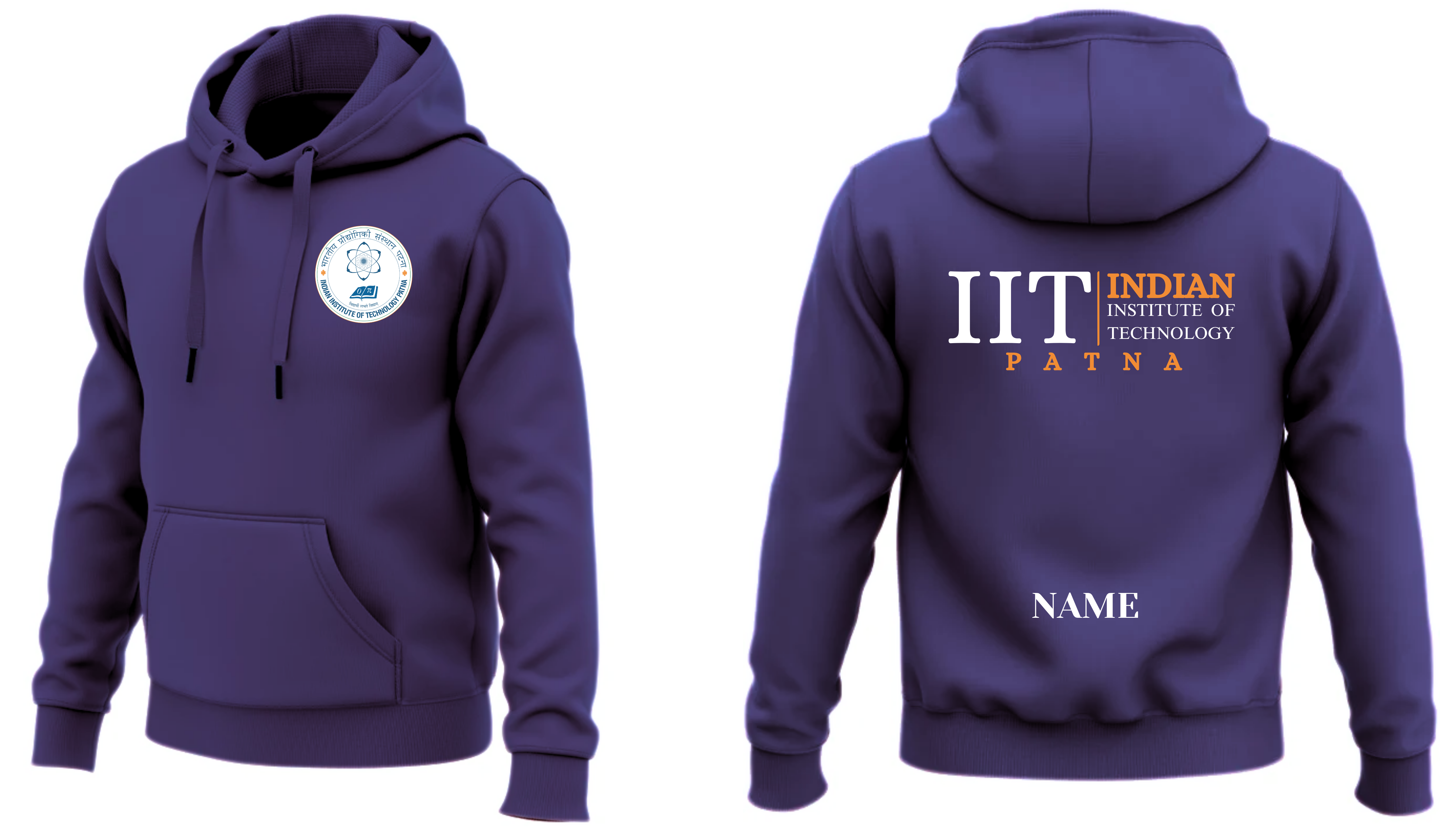 IIT PATNA Hoodies Classic Design 2 ( Ak Design )
