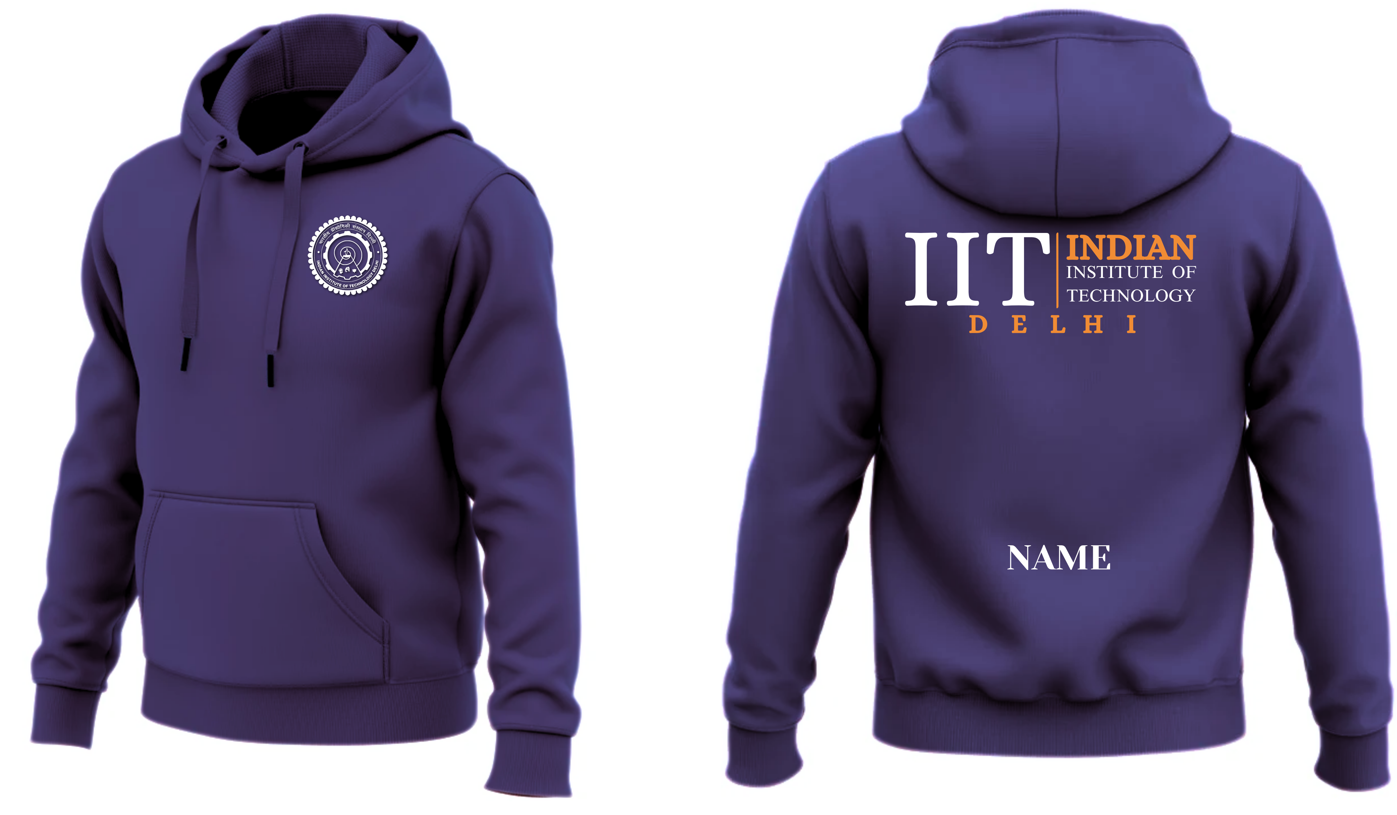 IIT DELHI Hoodies Classic Design 2 ( Ak Design )
