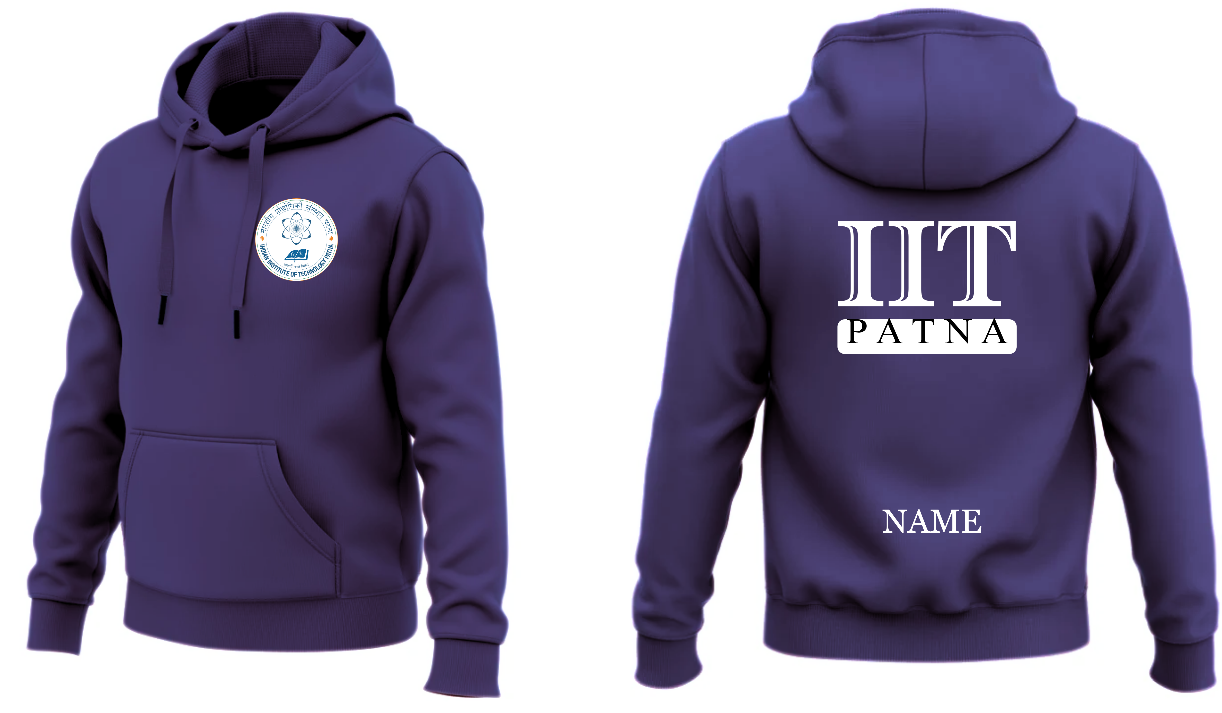 IIT PATNA Hoodies Classic Design 3 ( Ak Design )