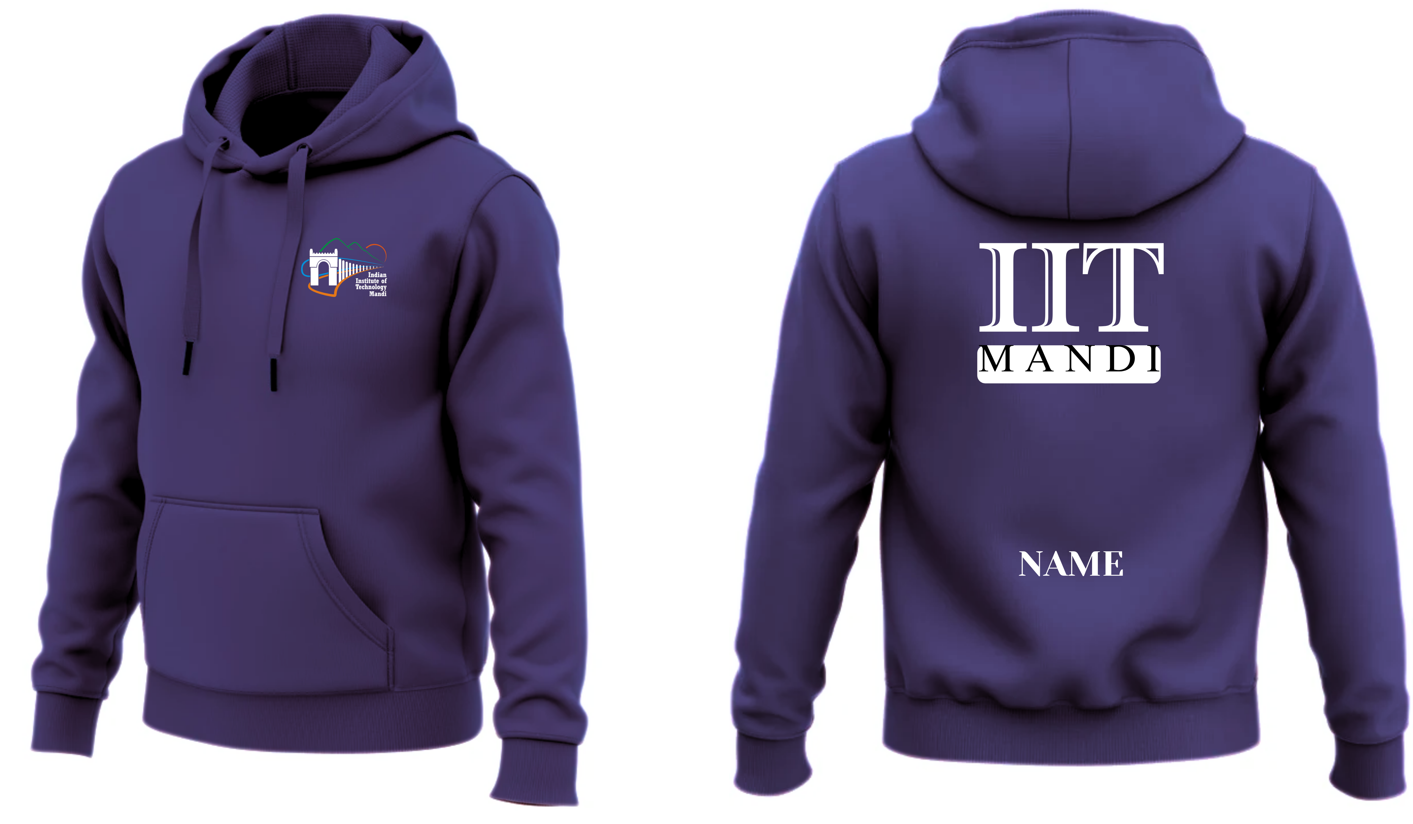 IIT MANDI Hoodies Classic Design 3 ( Ak Design )