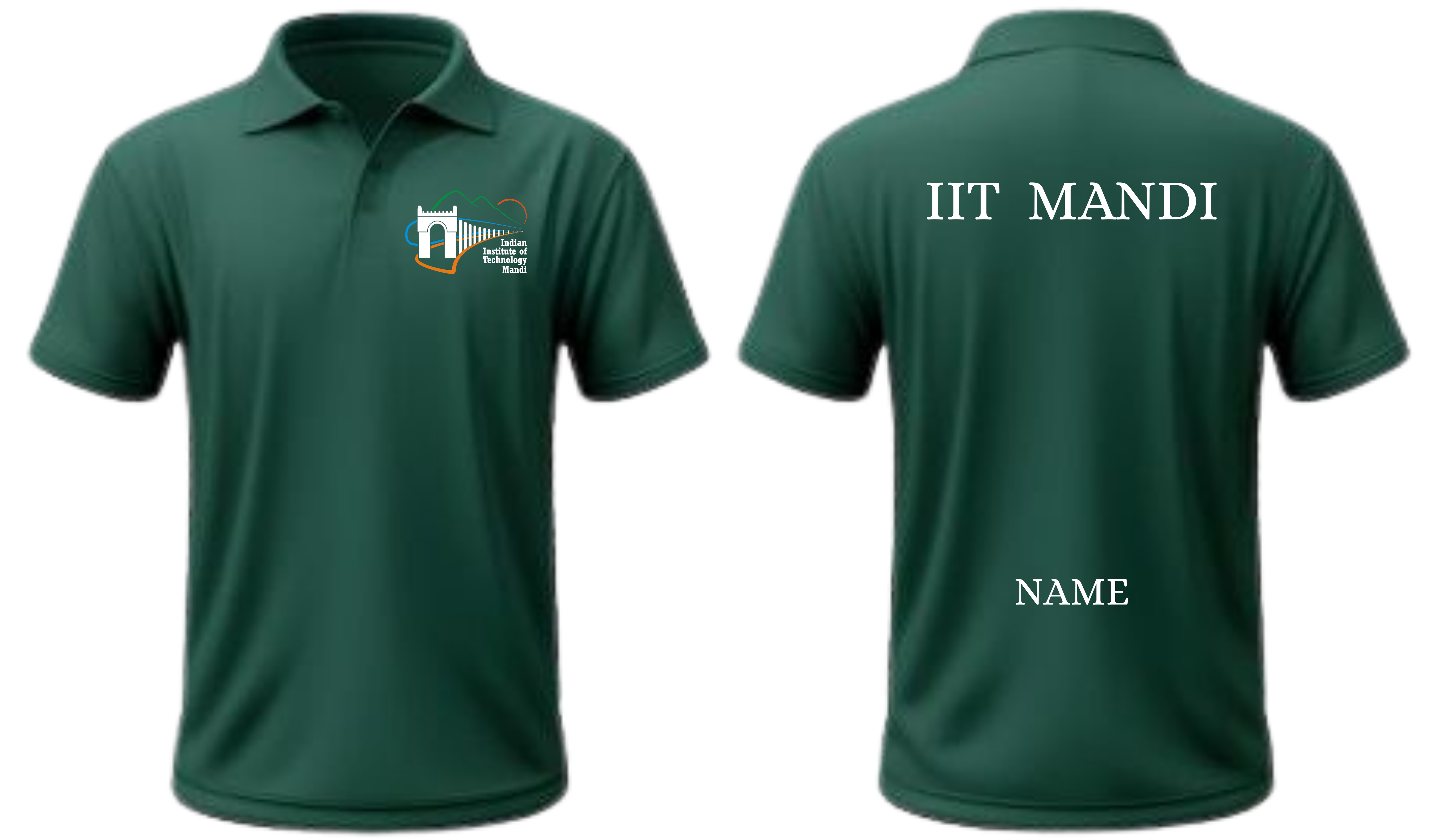IIT Mandi Polo T-SHIRT Classic Design ( CampusCart Design )