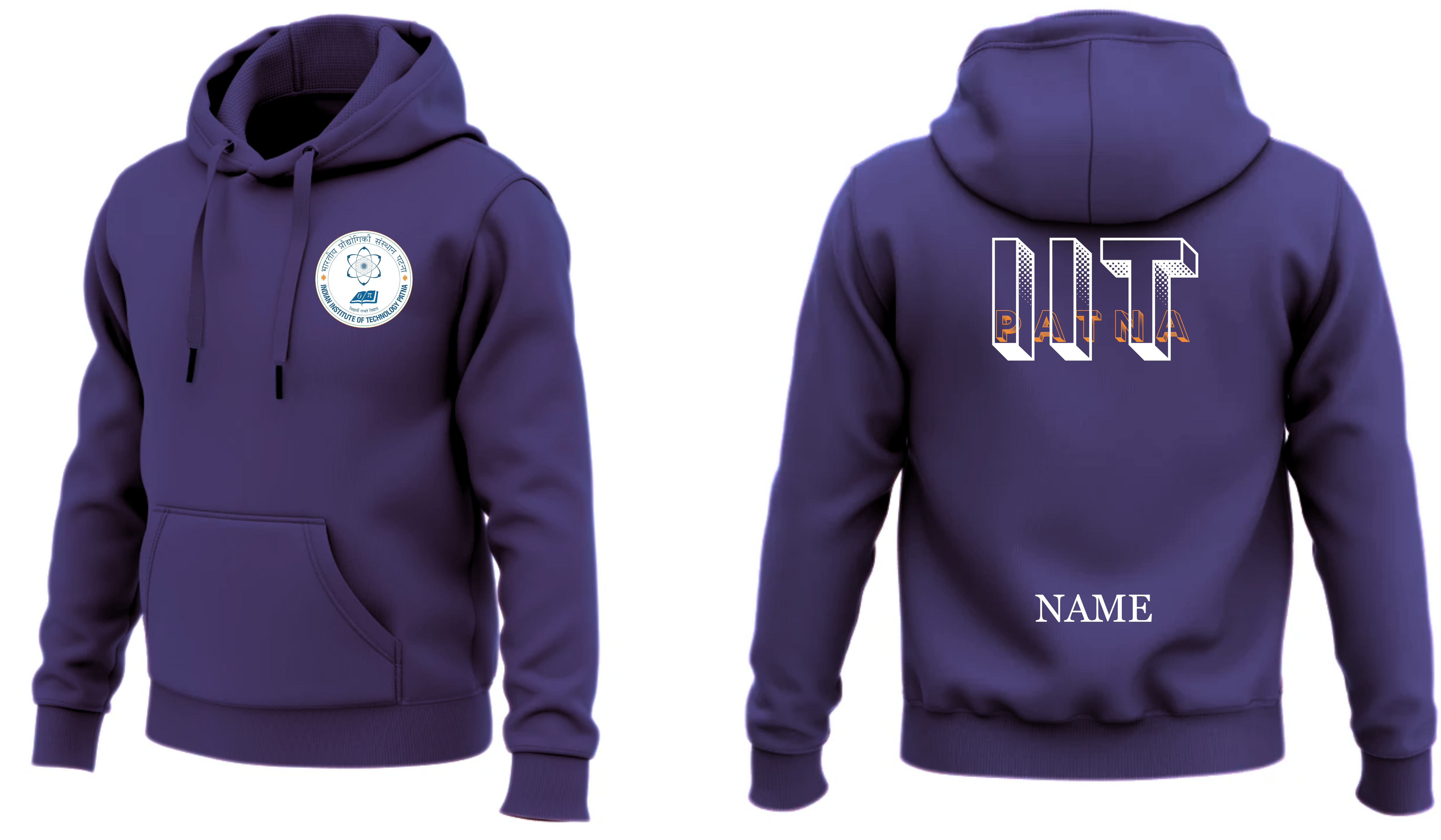 IIT PATNA Hoodies Classic Design 4 ( Ak Design )