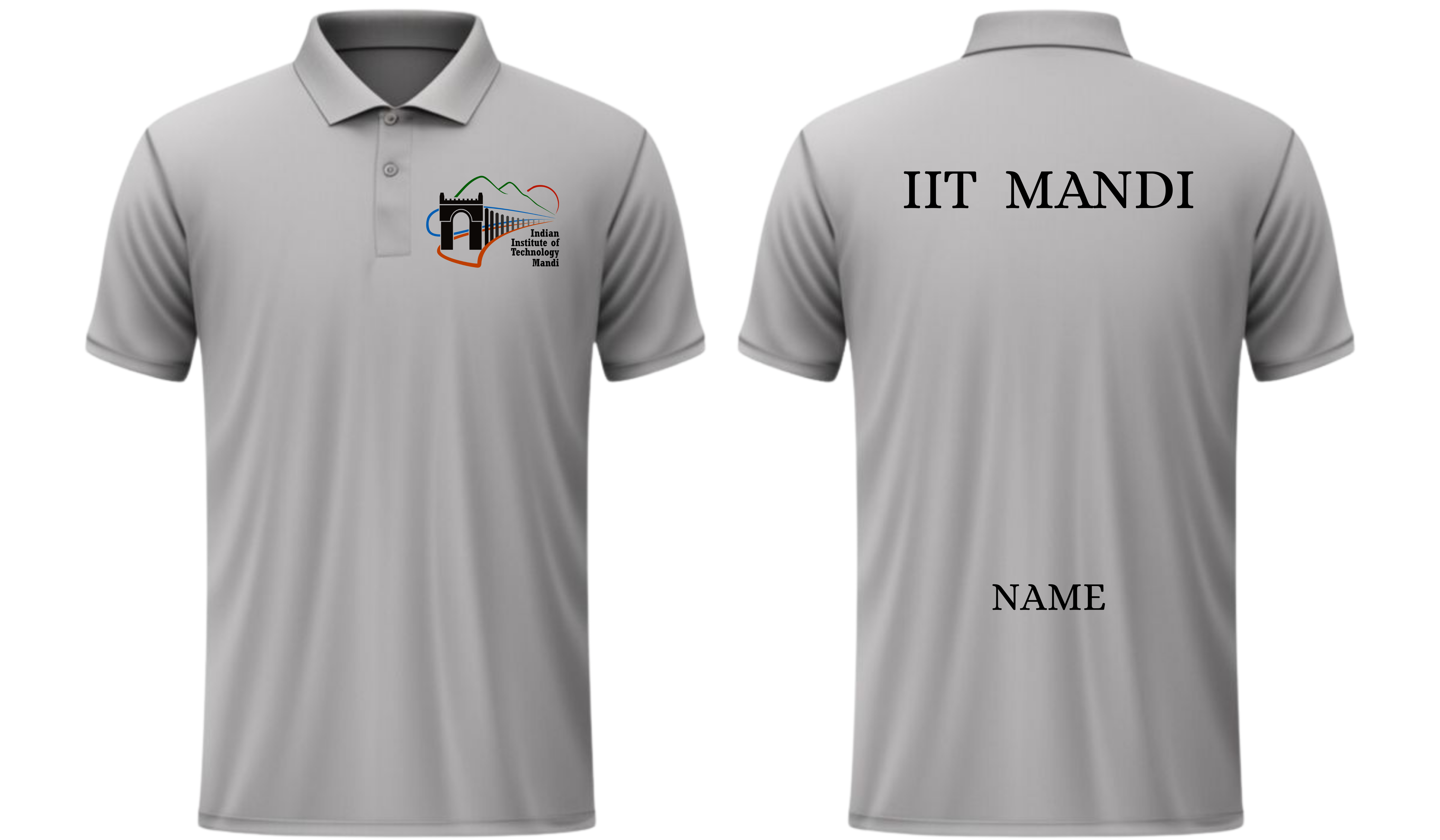 IIT Mandi Polo T-SHIRT Classic Design ( CampusCart Design )