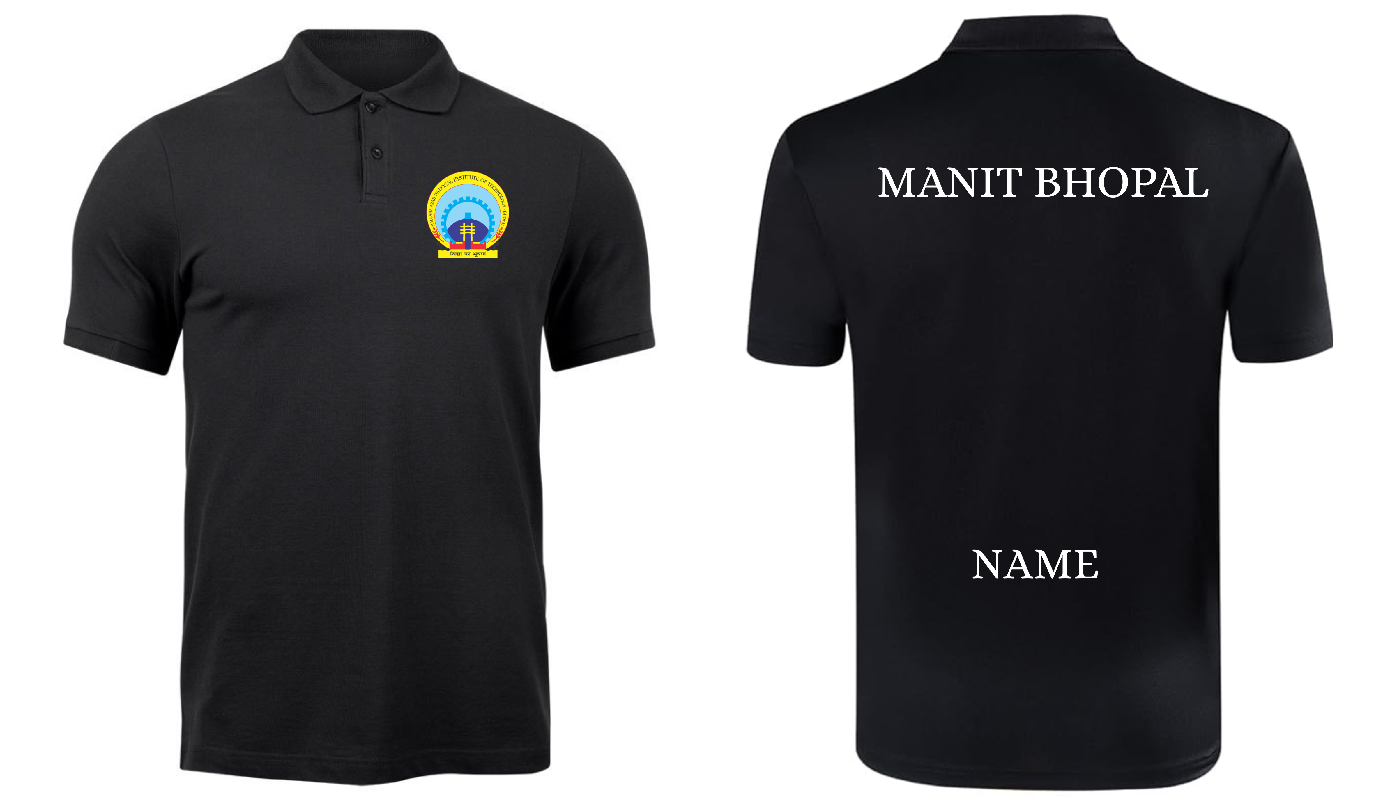 NIT BHOPAL POLO T-SHIRT Classic Design  ( Ak design )